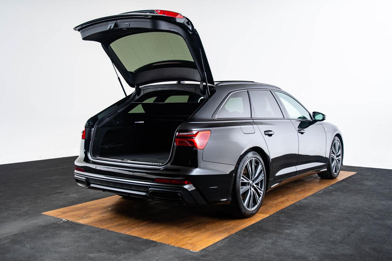 Audi A6 Avant 55 TFSI S Line - Panoramadak - Adaptive cruise control - Head up - Sportonderstel - Stoelverwarming vóór - Sportstoelen - Privacy glas - Optiekpakket zwart plus - Achteruitrijcamera - Ambienteverlichting -