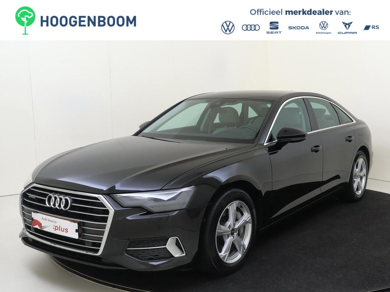 Audi A6 Limousine 50 TFSI e quattro Advanced edition | Parkeerassistent | 4-zone airco | Stoel- en stuurwielverwarming | Lederen bekleding | Navigatie Plus | Cruise control | Elektrisch verstelbare voorstoelen |