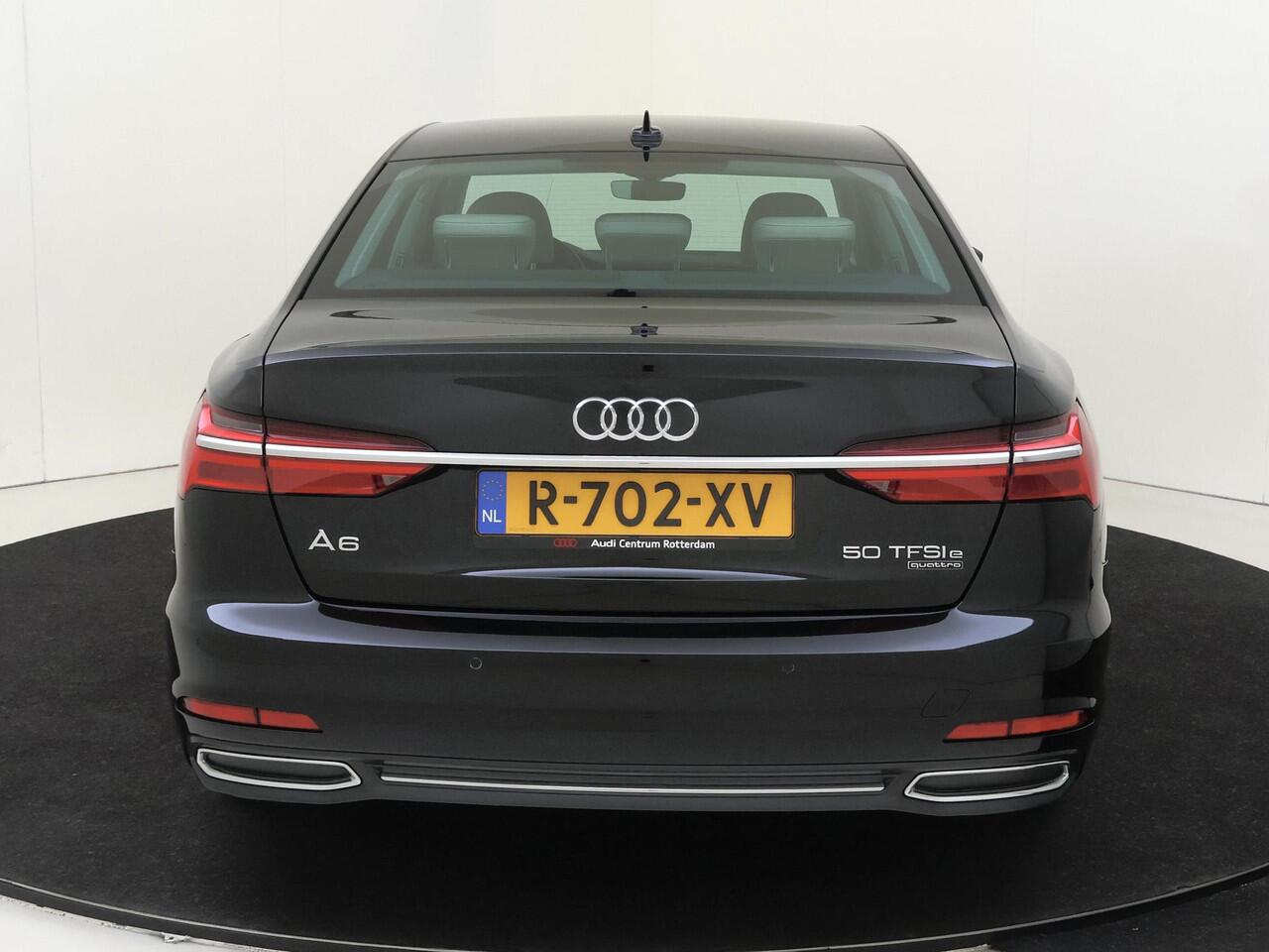 Audi A6 Limousine 50 TFSI e quattro Advanced edition | Parkeerassistent | 4-zone airco | Stoel- en stuurwielverwarming | Lederen bekleding | Navigatie Plus | Cruise control | Elektrisch verstelbare voorstoelen |