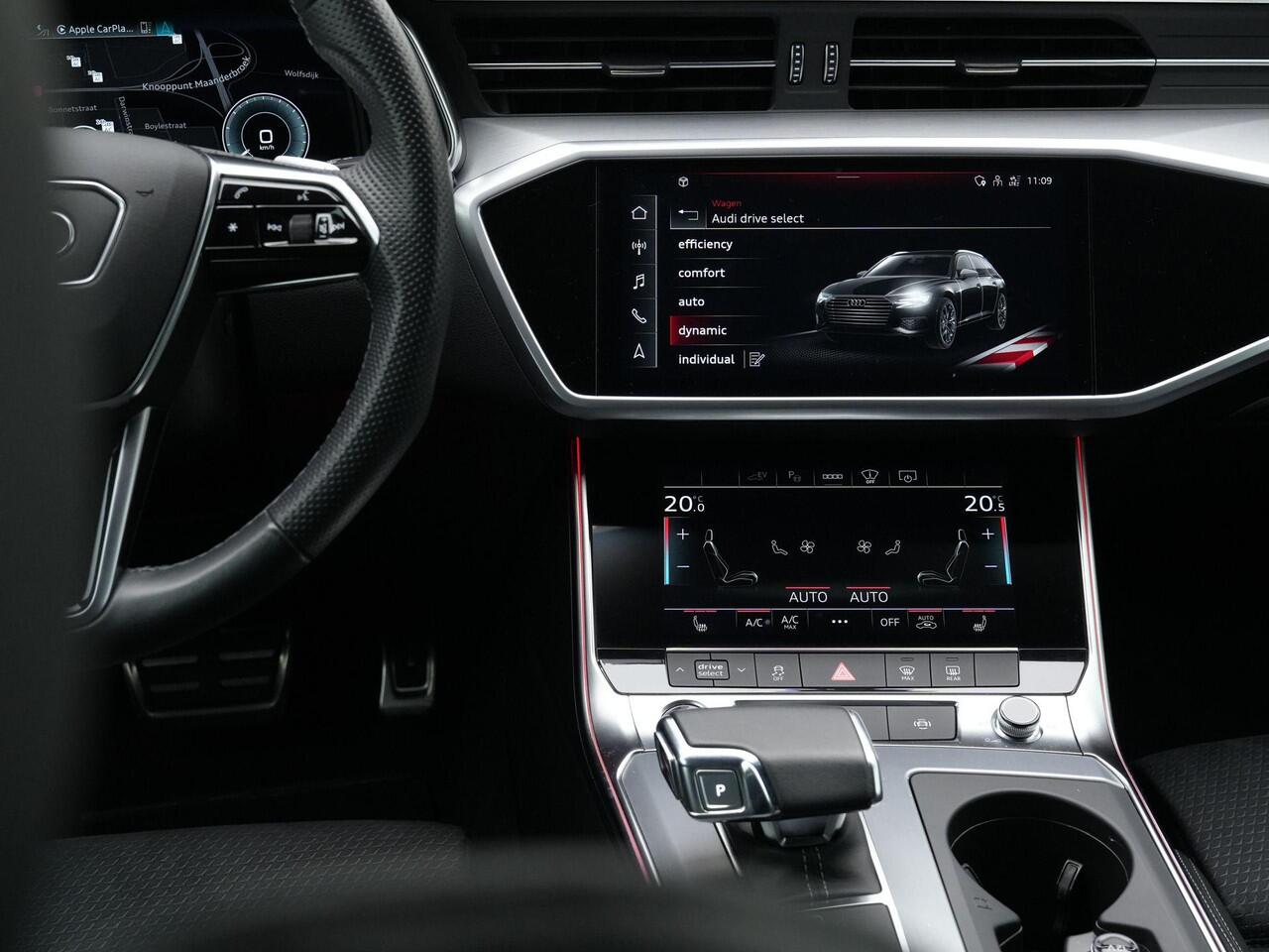 Audi A6 Avant 55 TFSI e Quattro Competition / S-Line | Panoramadak | Trekhaak | Nachtzicht | Head-up display | HD-Matrix LED | Leder/alcantara