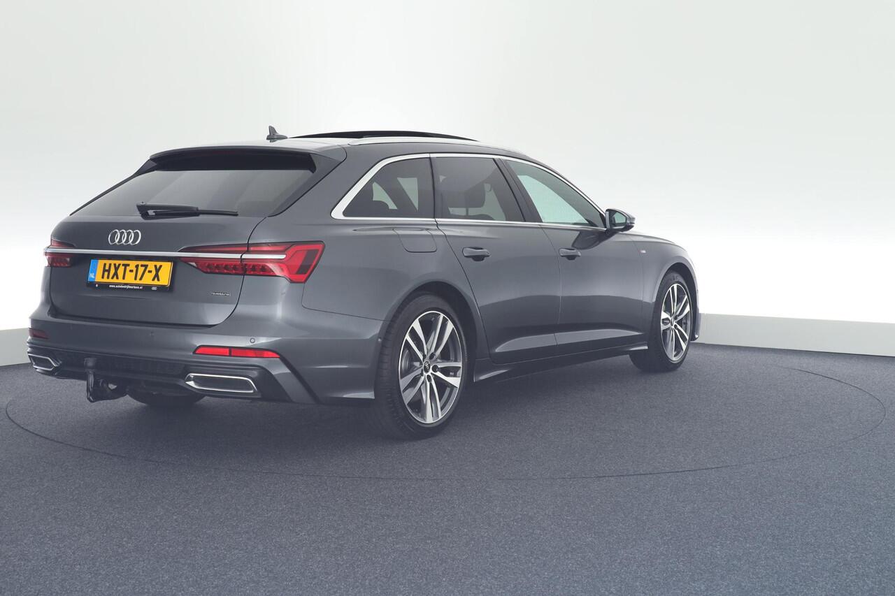 Audi A6 Avant 50 TFSI e 299pk Quattro S Edition Trekhaak Camera B&O Panoramadak Matrix Led Virtual Cockpit Navigatie S-Line