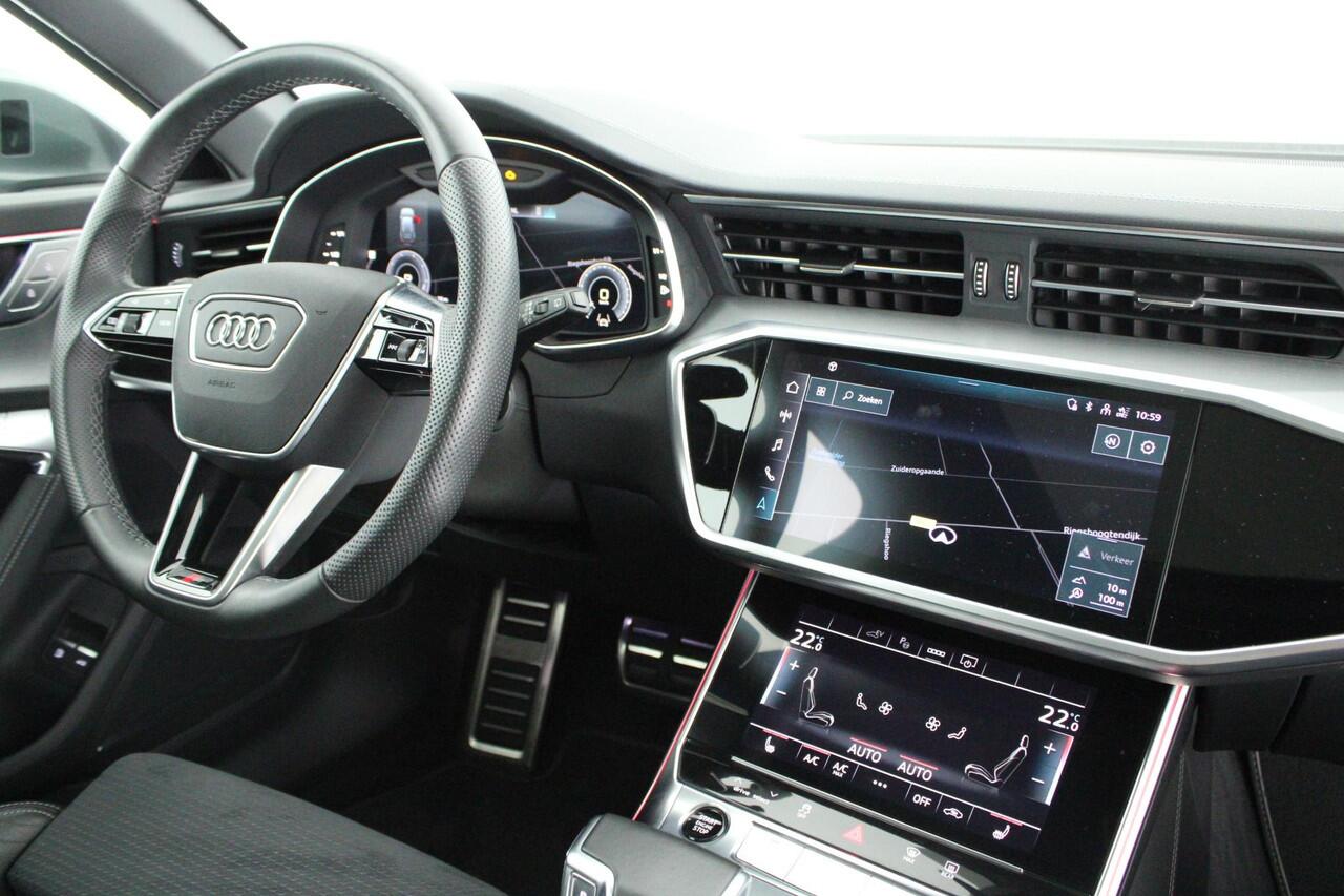 Audi A6 Avant 50 TFSI e 299pk Quattro S Edition Trekhaak Camera B&O Panoramadak Matrix Led Virtual Cockpit Navigatie S-Line