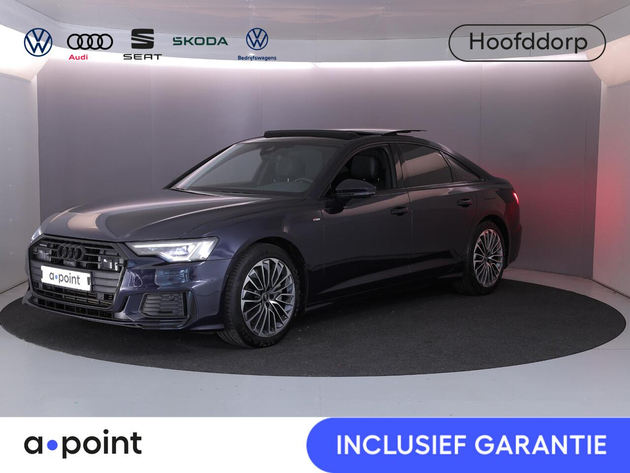 Audi A6 Limousine 50 TFSI e quattro S edition 299 pk S-tronic | SOH 91% | Navigatie | Panoramadak | Trekhaak (wegklapbaar) | Parkeersensoren (Park assist) | Rondomzicht camera | Stoelverwarming | S-Line |