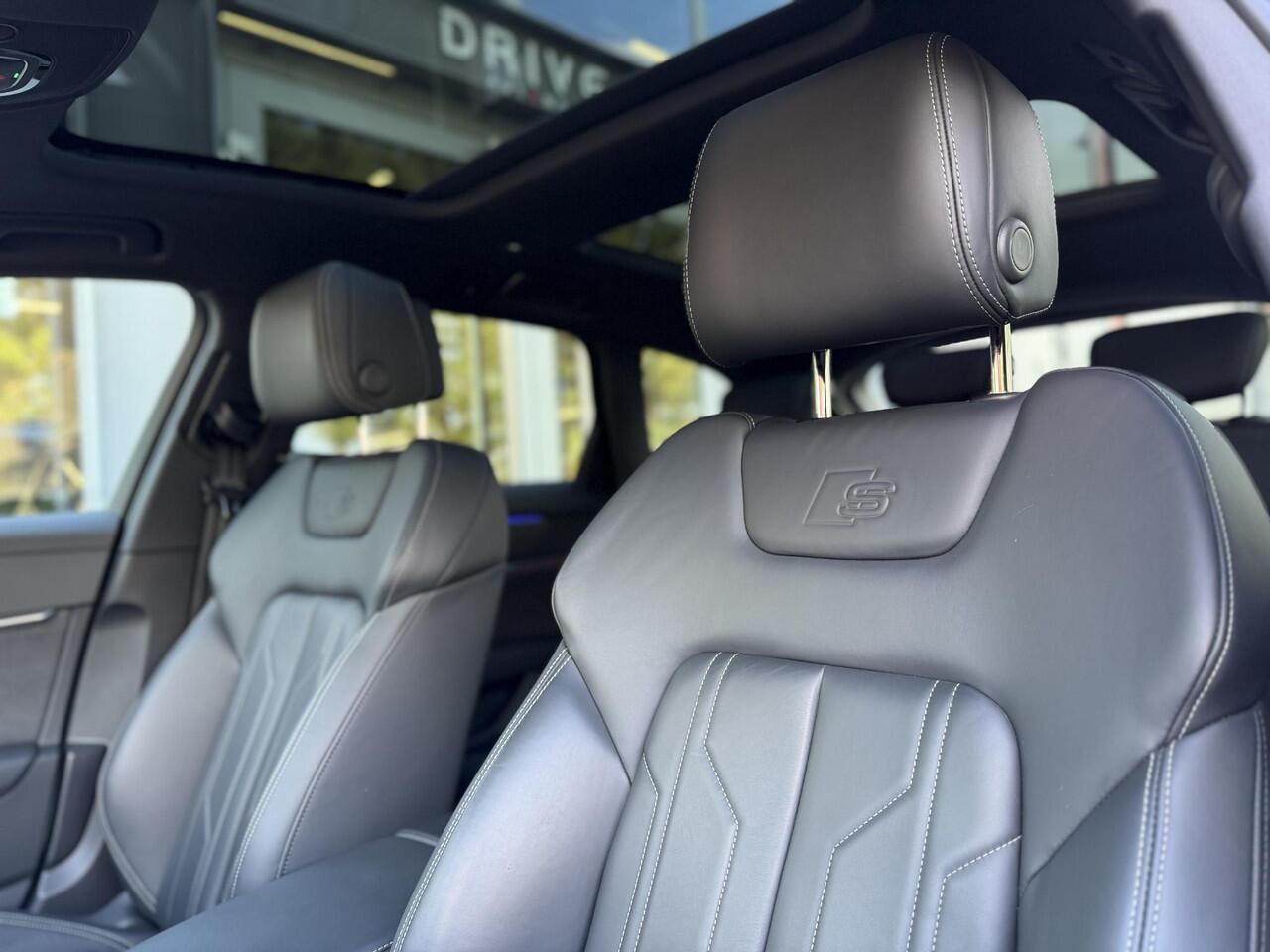 Audi A6 Avant 50 TFSI e quattro 299PK S edition |Pano|B&O|ACC|360Cam|Leer|HD Matrix|Sfeer|20"|Trekhaak|S-Line|Zwart-optiek