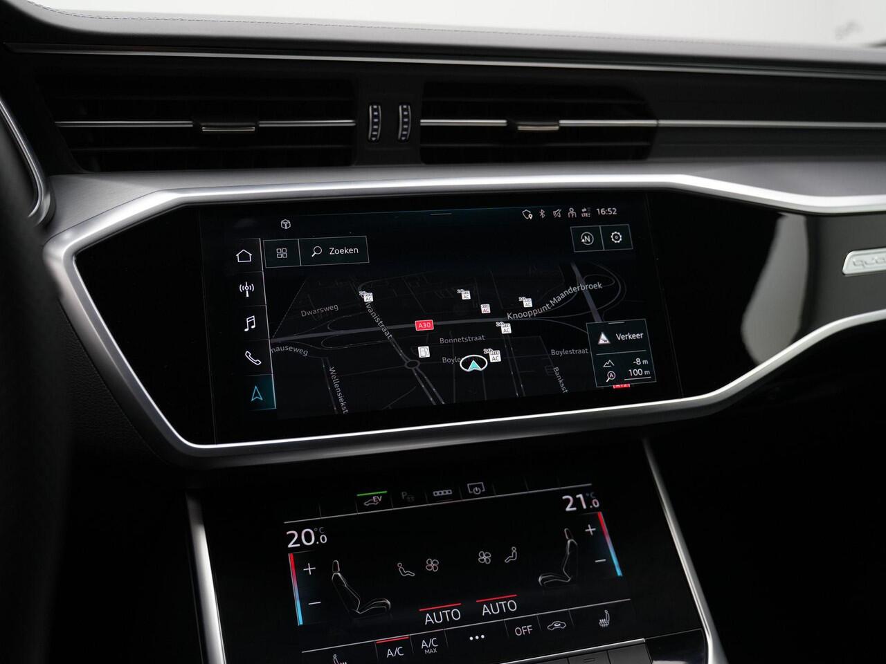 Audi A6 Avant 55 TFSI e 367 pk S-tronic quattro Pro Line S Competition / S-Line | Panoramadak | Trekhaak | Lederpakket | Geheugenstoelen | Bang & Olufsen | HD-Matrix LED | Rondomzicht camera