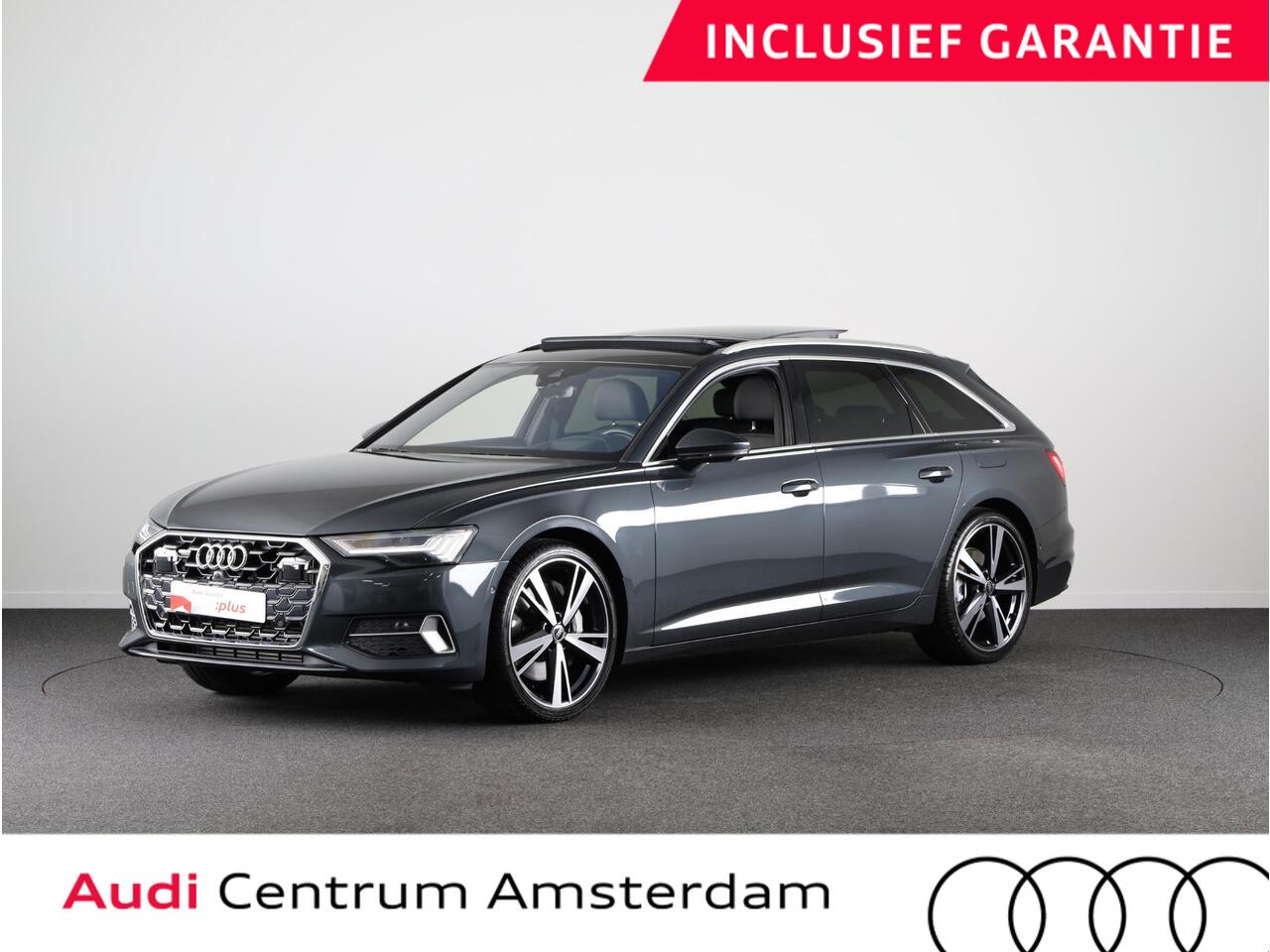 Audi A6 Avant 50 TFSI e quattro Advanced edition 299 pk S-tronic | Verlengde garantie | Navigatie | Panoramadak | Trekhaak uitklapbaar | Parkeersensoren (Park assist ) | Rondomzicht camera | Stoelverwarming V+A | Bang & Olufsen |