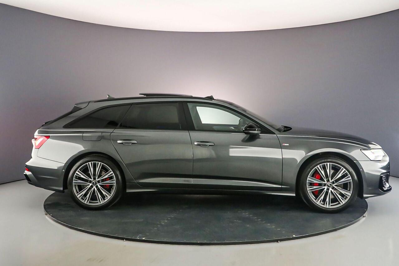 Audi A6 Avant 55 TFSI e S Edition Comp. | Pano | Head Up | Adapt. Onderstel | B&O | 20 inch | 360cam | Keyless | Stuurverwarming | Keyless | HD-Matrix |