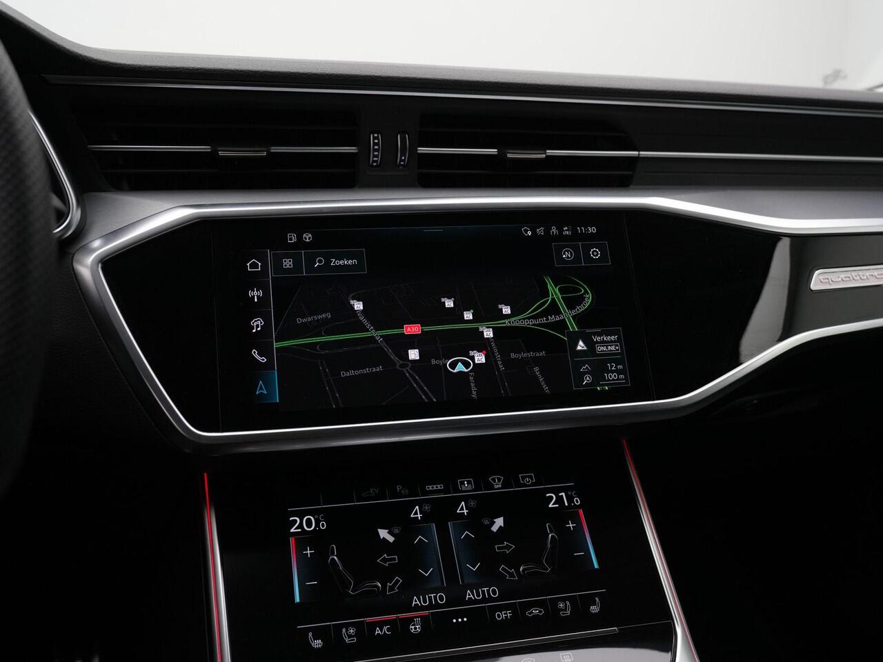 Audi A6 Limousine 55 TFSI e 367 pk S-tronic quattro S edition Competition / S-Line | Panoramadak | Twinleder | Geheugen-/ventilatiestoelen | HD-Matrix LED | Head-up display | Bang & Olufsen | 360 camera