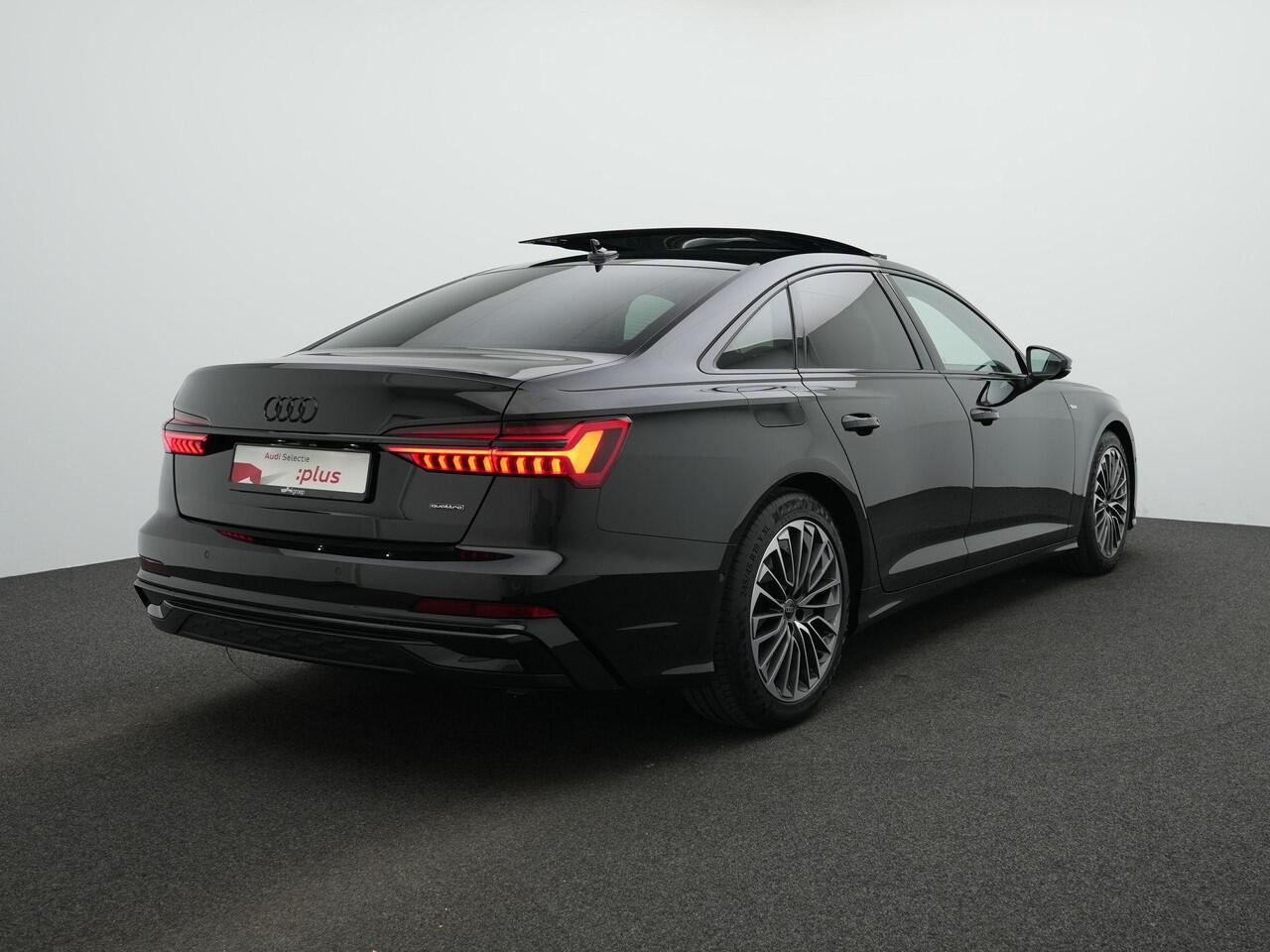 Audi A6 Limousine 55 TFSI e Quattro S edition Competition / S-Line | Panoramadak | Twinleder | Geheugen-/ventilatiestoelen | HD-Matrix LED | Head-up display | Bang & Olufsen | 360 camera