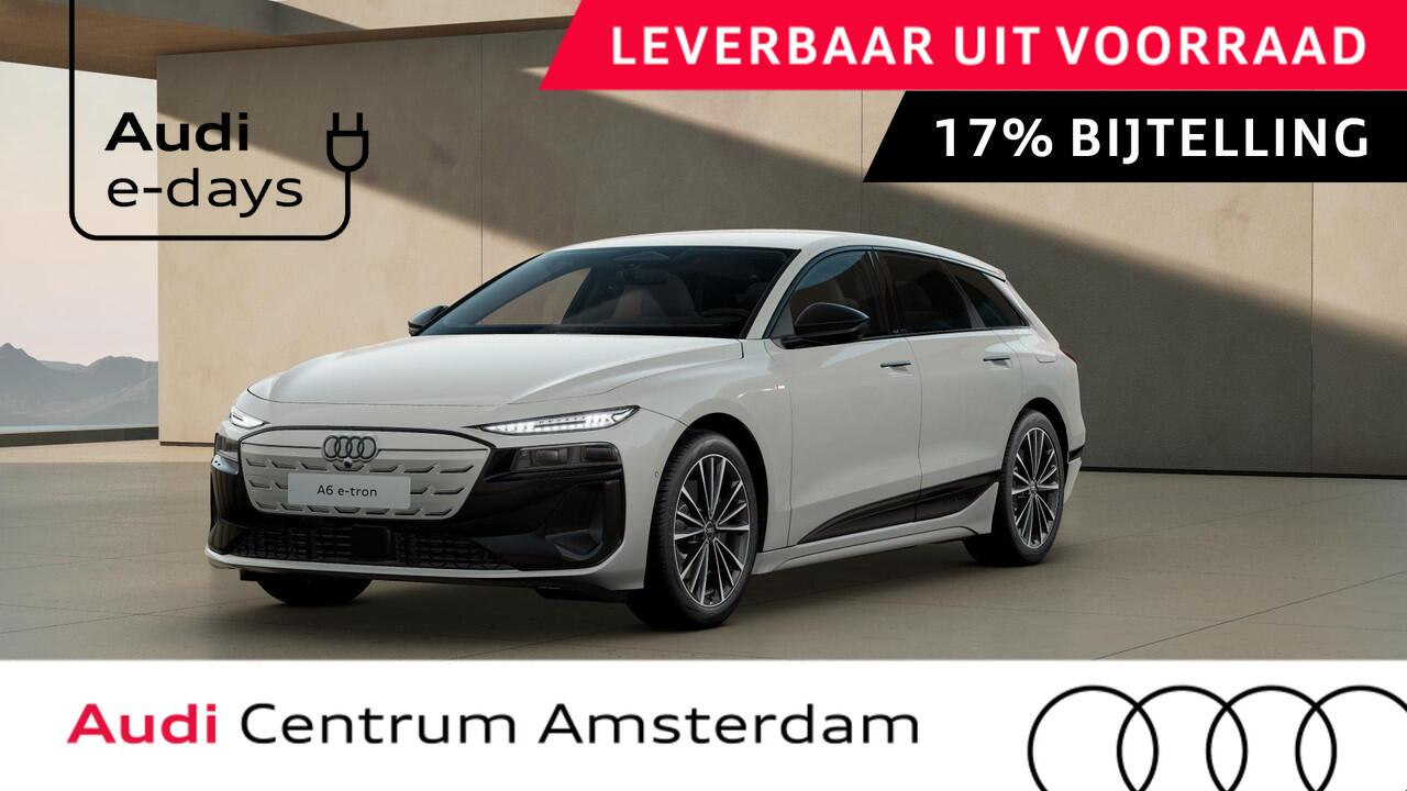 Audi A6 Avant e-tron Advanced edition performance 100 kWh adaptive cruise control, omgevingscamera's, keyless entry, winterpakket, optiek zwart glanzend, leder interieur