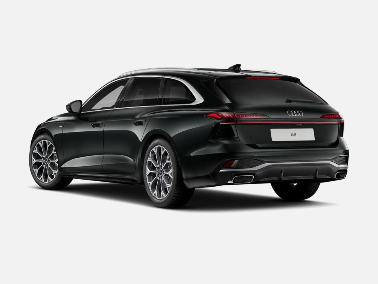 Audi A6 Avant TFSI Advanced edition 204 PK · Tech plus · Lederen bekleding · Elektrische stoelen met geheugen · Privacy glas