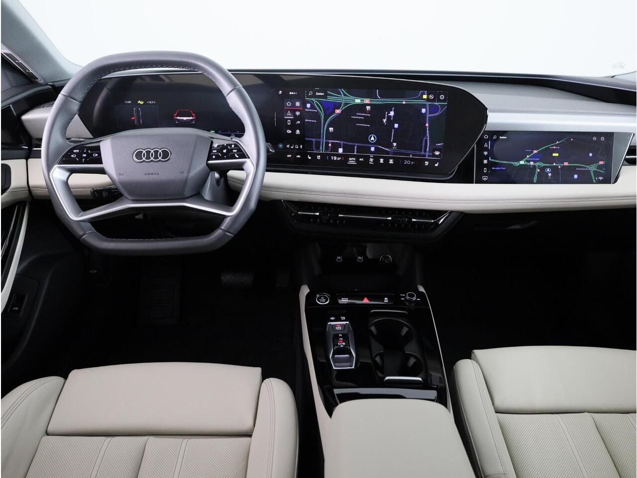 Audi A6 Avant e-tron Advanced edition performance 100 kWh 367pk | Adaptieve cruise controle | Stoelventilatie | Pack Tech Pro | Beige Leder