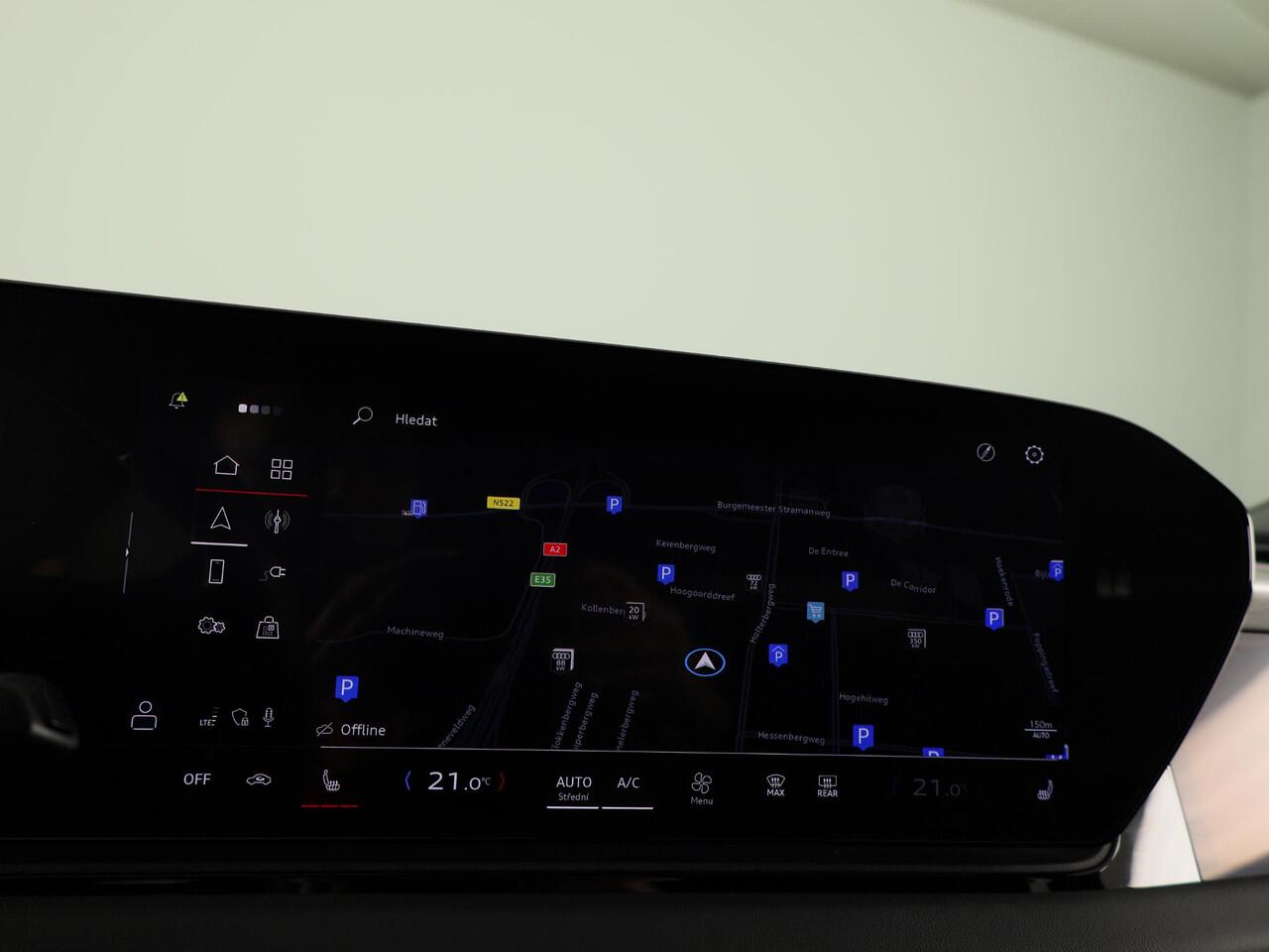 Audi A6 Avant e-tron Advanced edition performance 100 kWh 367 pk | Navigatie | Warmtepomp | Parkeersensoren (Park assist) | Rondomzicht camera | Elektr. voorstoelen | Stoelverwarming v/a | Matrix LED |