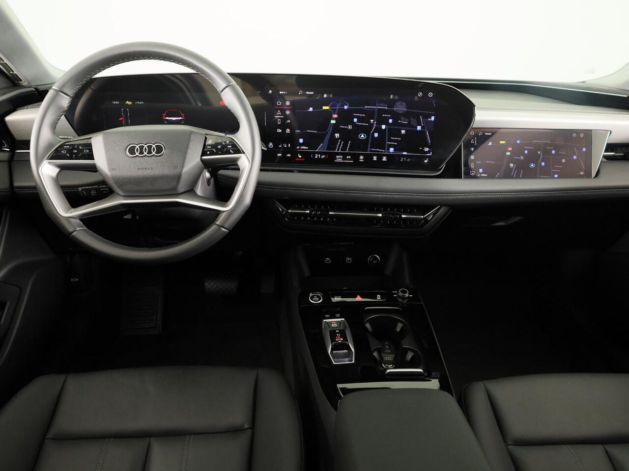 Audi A6 Avant e-tron Advanced edition performance 100 kWh 367 pk | Navigatie | Warmtepomp | Parkeersensoren (Park assist) | Rondomzicht camera | Elektr. voorstoelen | Stoelverwarming v/a | Matrix LED |