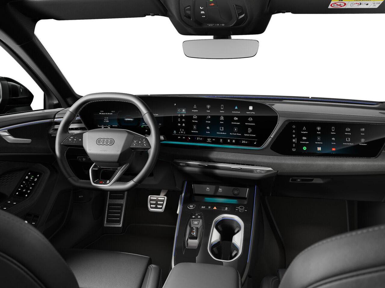 Audi A6 Limousine 2.0 e-hybrid quattro S edition 299 PK · Tech plus · 21" LM Velgen · Exterieurpakket zwart · Bekleding Leder/Alcantara