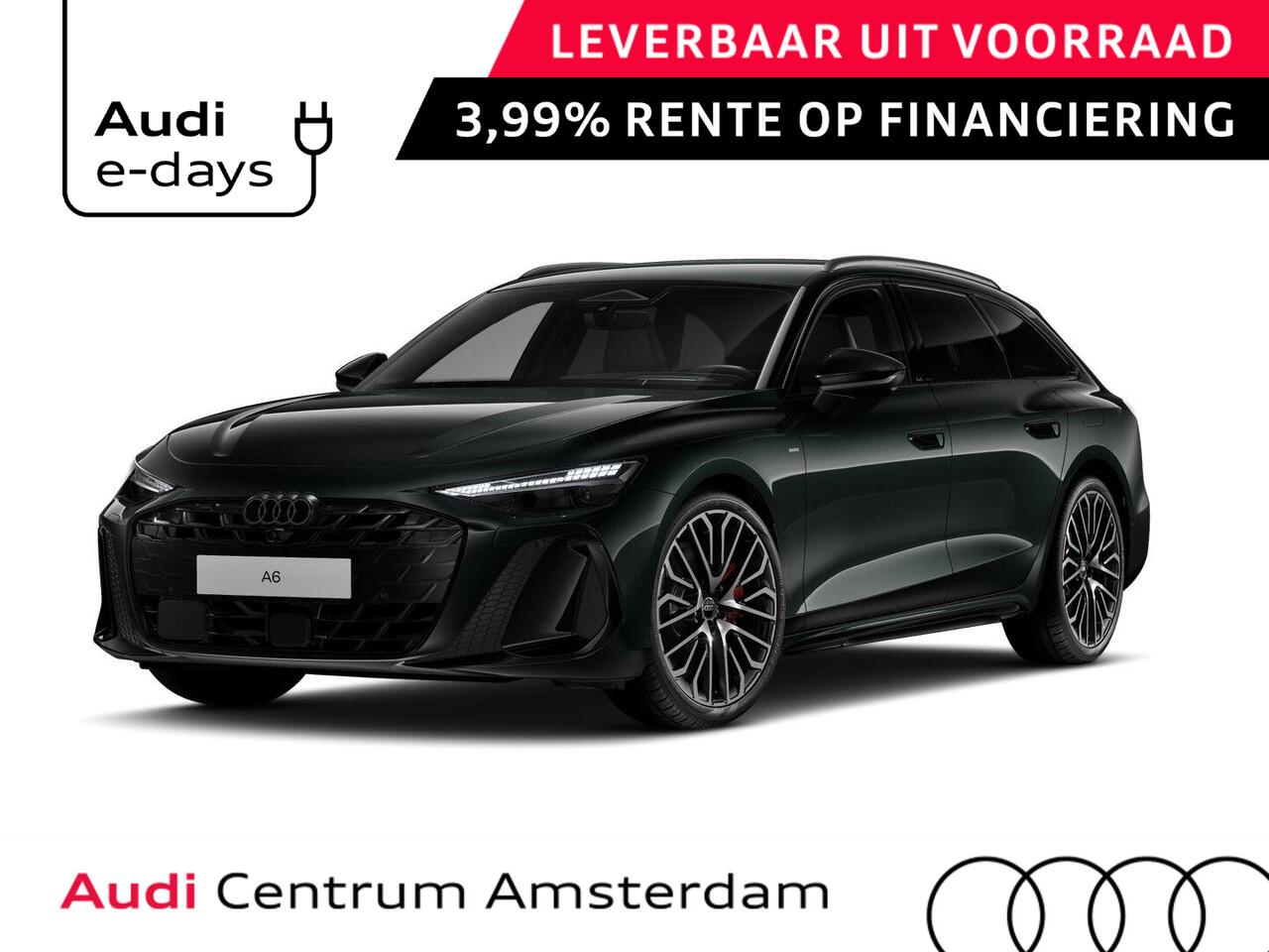 Audi A6 Avant S edition Competition e-hybrid 367 pk | Adaptieve luchtvering | Bang & Olufsen 3D | Head-up display | Techniek pakket pro | Middernacht groen |