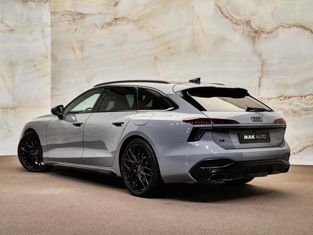 Audi A6 Avant E-Hybrid Quattro S Edition Competition, Edition 1, Audi Exclusive, 21", pano, tr.haak, B&O, luchtv., OLED, matrix-LED, memory, massage, HUD, privacy