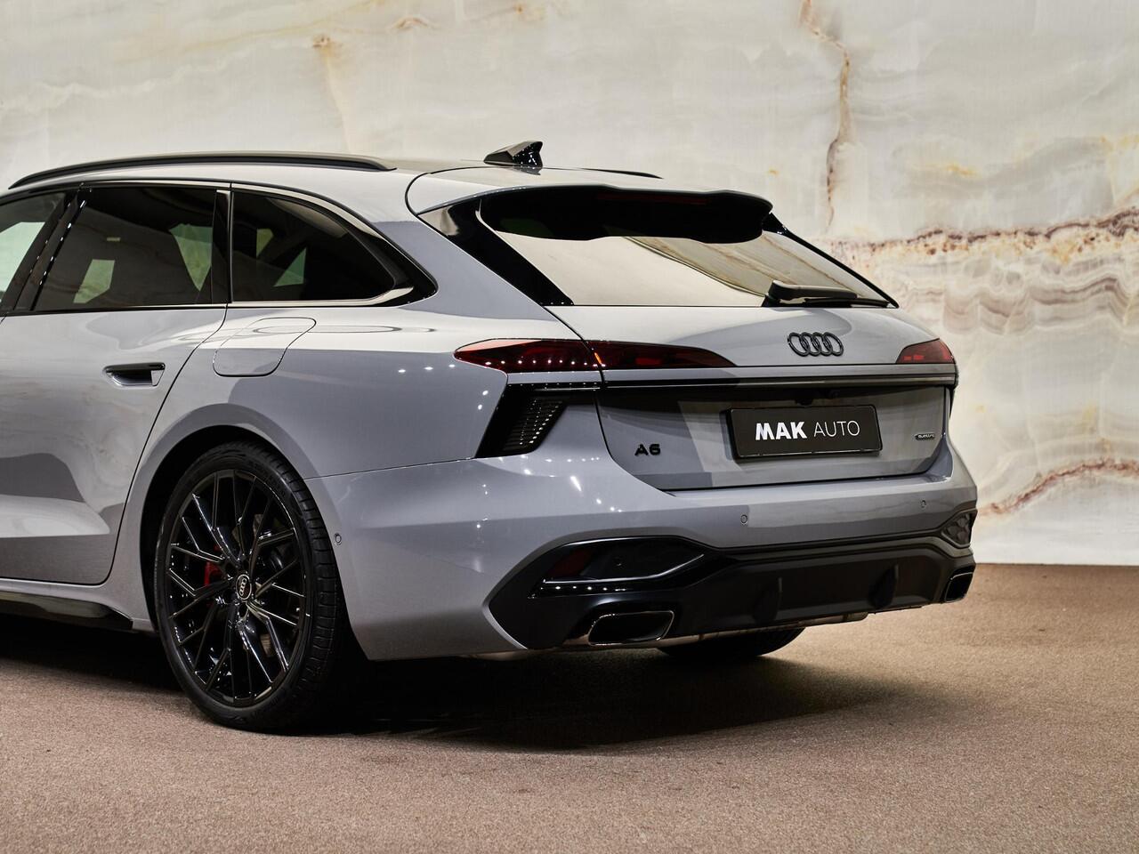 Audi A6 Avant E-Hybrid Quattro S Edition Competition, Edition 1, Audi Exclusive, 21", pano, tr.haak, B&O, luchtv., OLED, matrix-LED, memory, massage, HUD, privacy