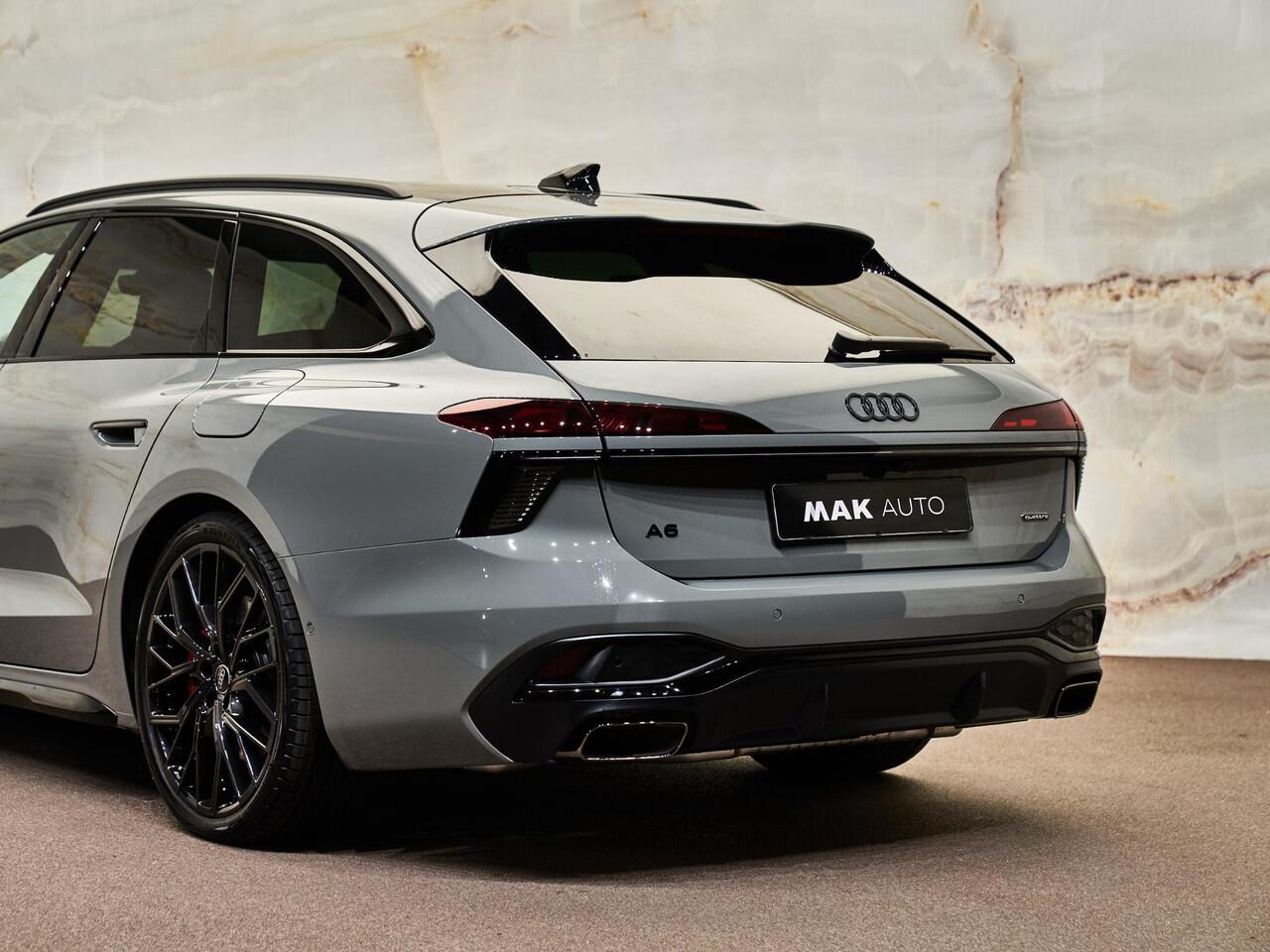 Audi A6 Avant E-Hybrid Quattro S Edition Competition, Edition 1, Audi Exclusive, 21", pano, tr.haak, B&O, luchtv., OLED, matrix-LED, memory, massage, HUD, privacy