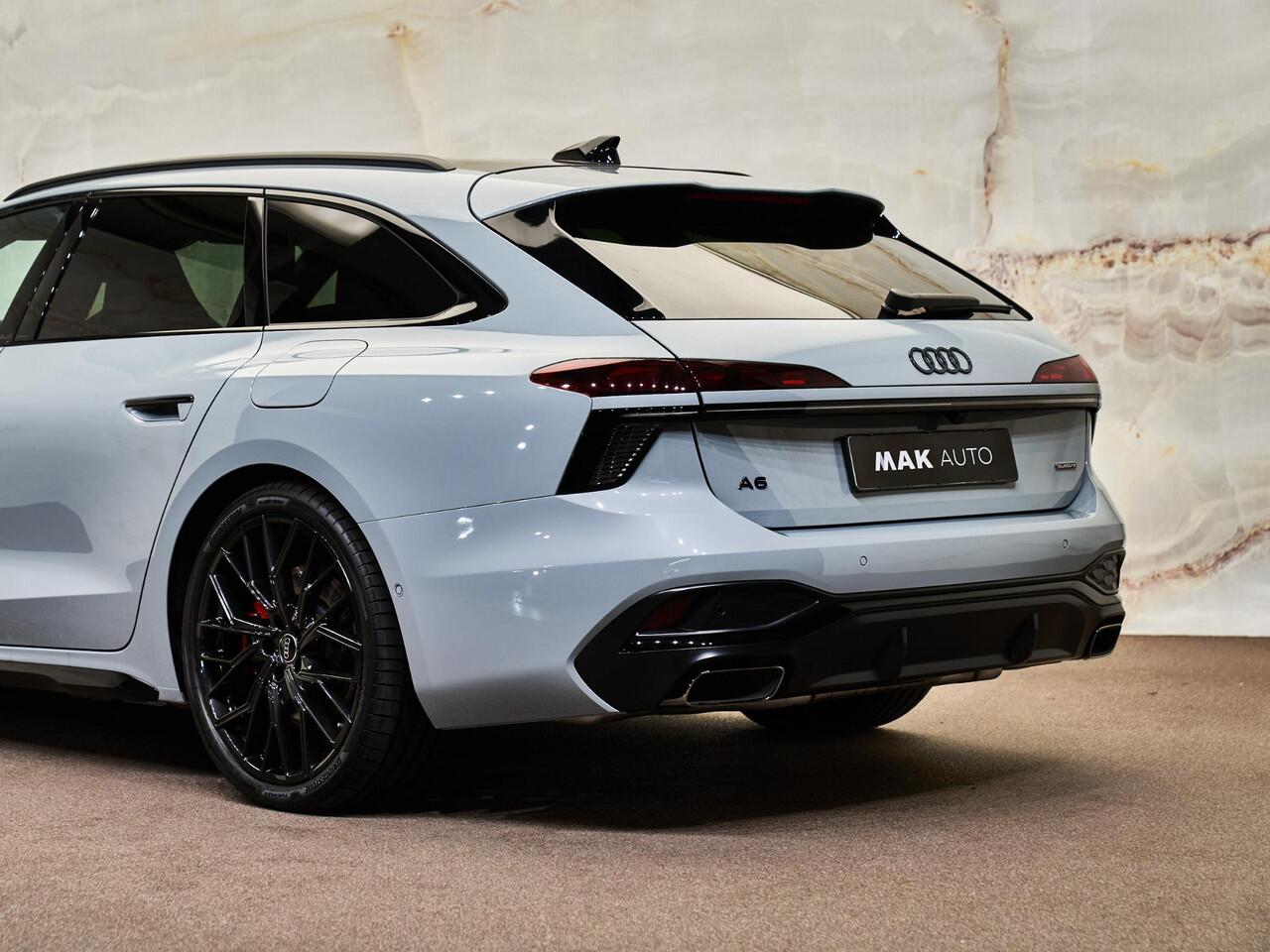 Audi A6 Avant E-Hybrid Quattro S Edition Competition, Edition 1, Audi Exclusive, 21", pano, tr.haak, B&O, luchtv., OLED, matrix-LED, memory, massage, HUD, privacy