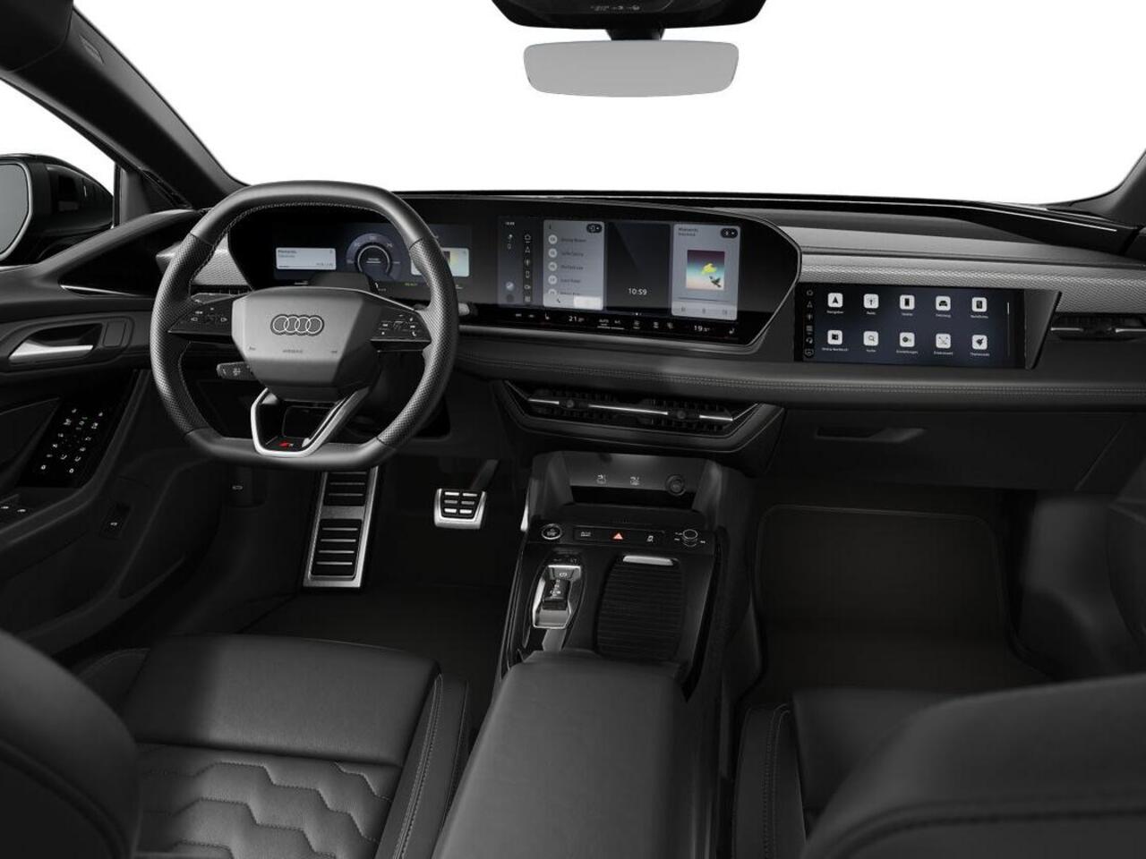 Audi A6 Sportback e-tron S edition 286 PK · Sportstoelen leder zwart · Exterieurpakket zwart · Privacy glas