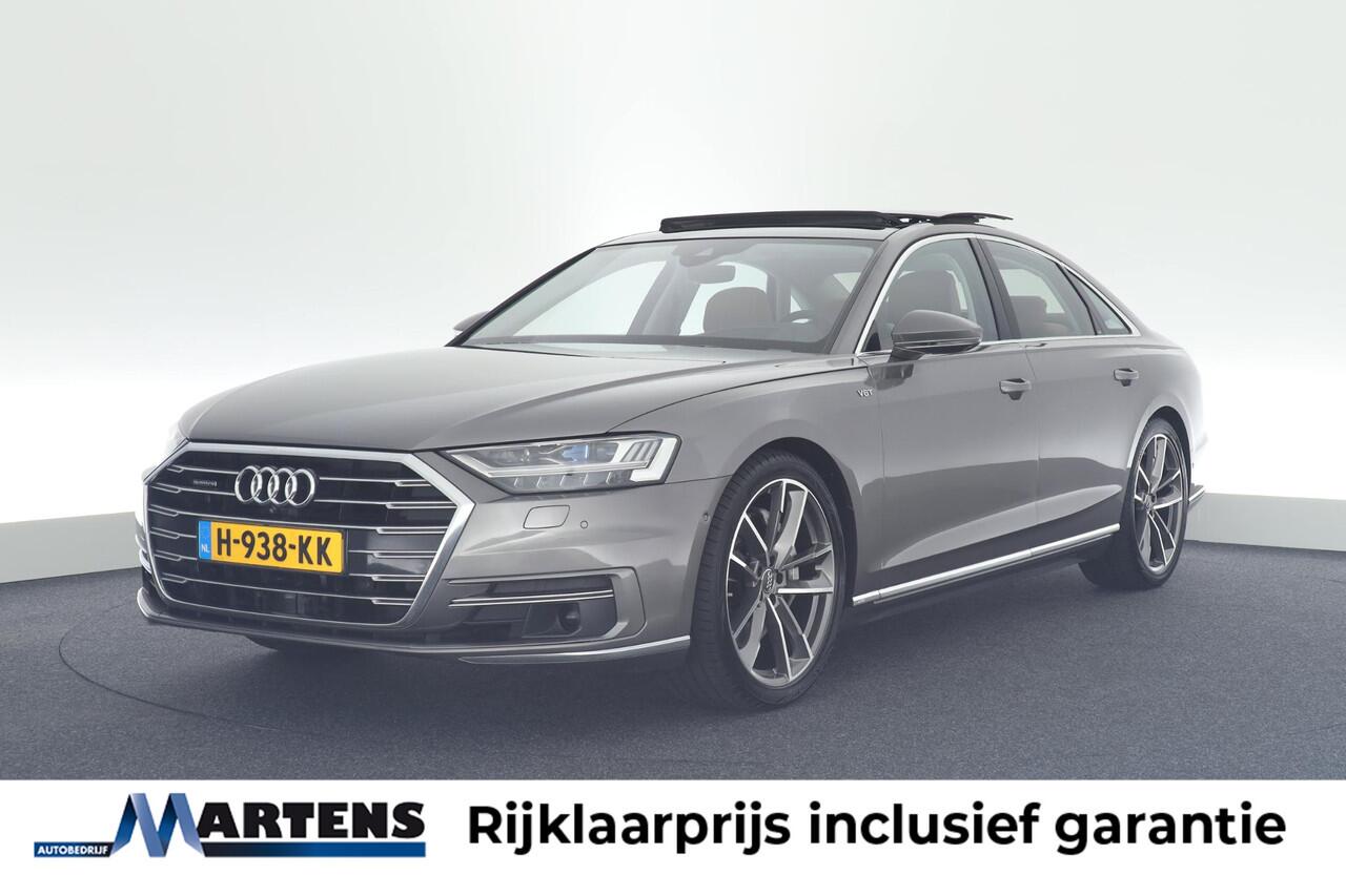Audi A8 55 TFSI 340pk quattro Pro Line Plus Cognac Leder B&O Panoramadak Memory 360Camera Head-Up Standkachel Keyless Navigatie
