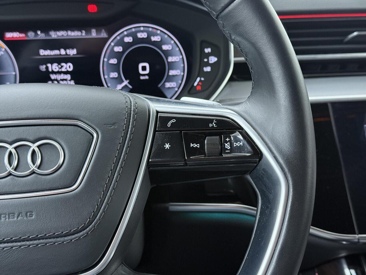 Audi A8 60 TFSI e quattro | 462 PK | SoH 89% | Panoramadak | Digitale Matrix LED koplampen | Nachtzicht assistent | Head-up display | 360 graden Area view | 21" LM velgen | S line | Luchtvering | Vierwielbesturing |