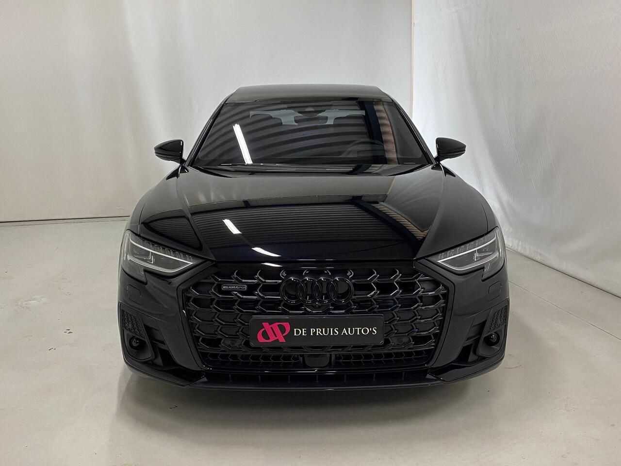 Audi A8 60 TFSI e quattro Matrix Pano Head Up Verwarmd stuurwiel Memory Masage Stoelkoeling B&O Garantie tot 08-10-2029