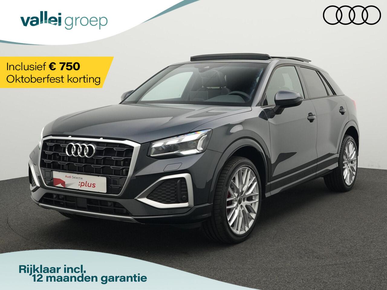 Audi Q2 35 TFSI 150 pk S-tronic Advanced edition / S-Line | Panoramadak | Trekhaak | Aadaptieve onderstelregeling (DCC) | Sportstoelen | Side Assist | Remklauwen rood | 19 inch