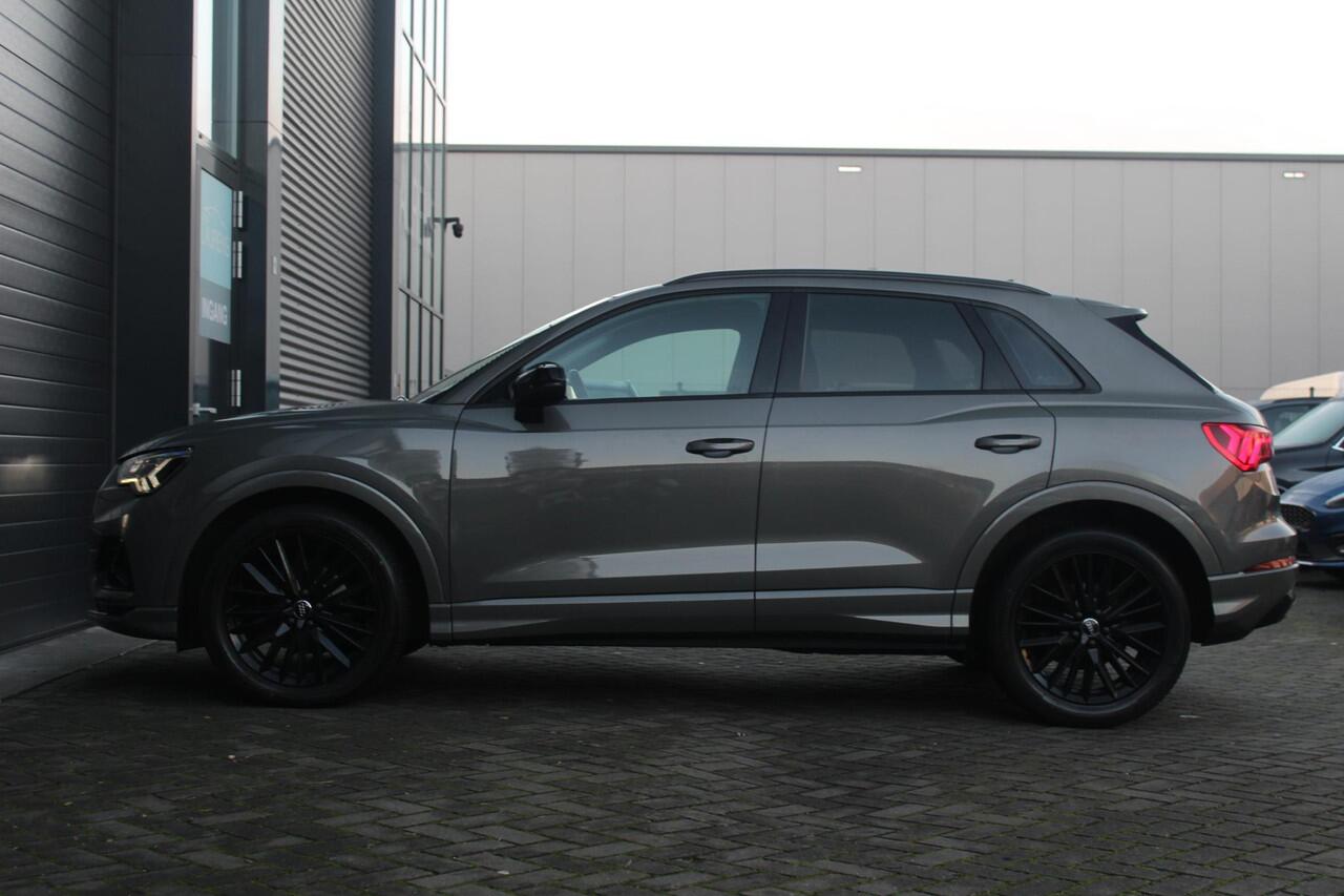 Audi Q3 35 TFSI Advanced Pro S Line Plus | Trekhaak | Black Pack | Cruise Control Adaptief | Audi Drive Select | Matrix Led | Leer | BLIS | Sfeerverlichting
