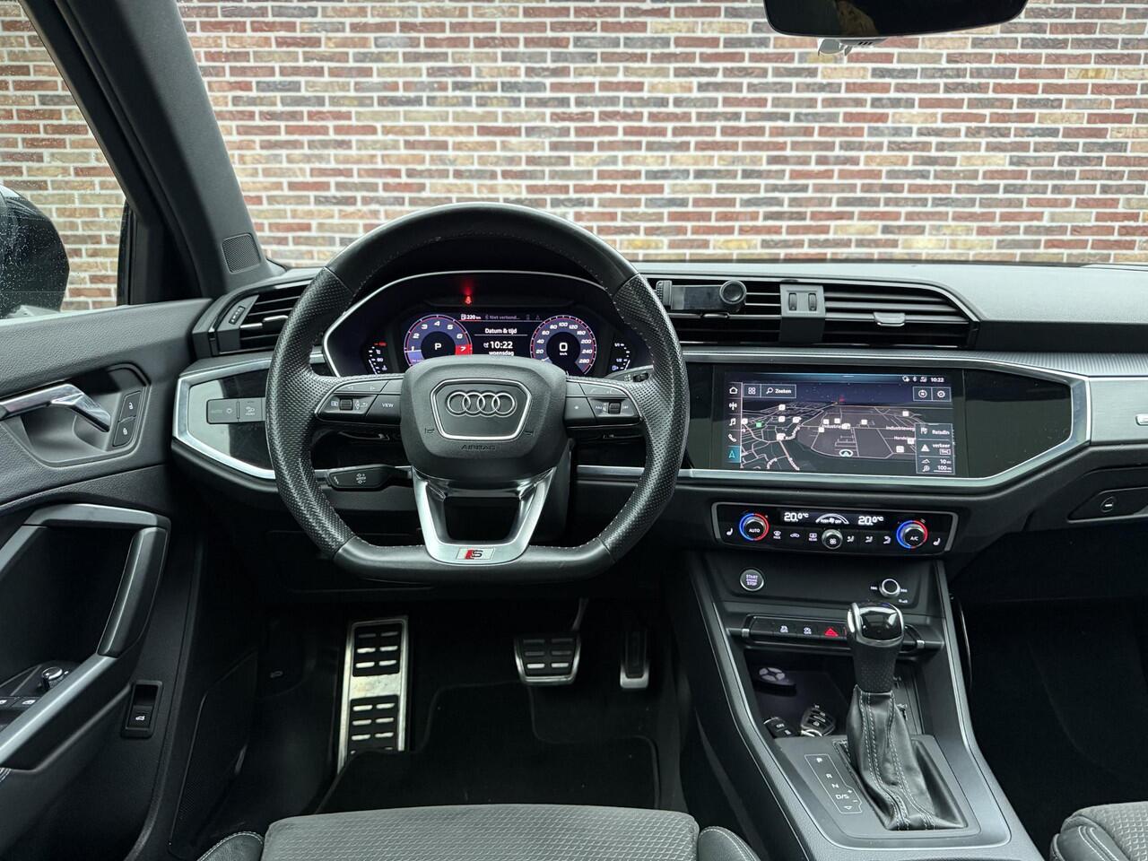Audi Q3 45 TFSI quattro S Line Panorama | Elekt. verstelbare stoel | Stoelverwarming | Bekabeld Apple carplay & Android auto