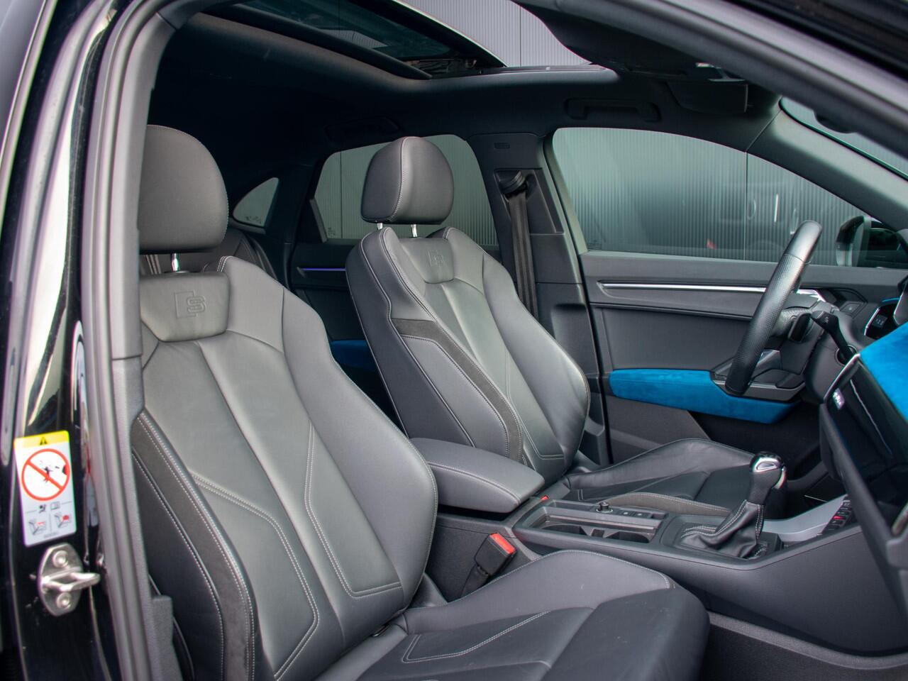 Audi Q3 Sportback 40 TFSI quattro S Edition | Bang & Olufsen Audio l Panoramdak l Adaptive cruise control l Lederen bekleding l Camera l 20" | Black Pack |