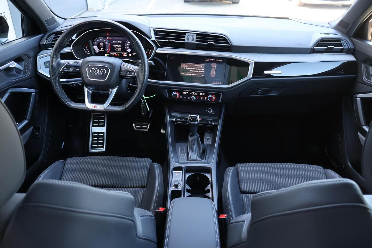 Audi Q3 Sportback 35 TFSI S Edition 2e Eigenaar | Dealer Onderh | NL-Auto | BTW | Pano | S-Line | Sfeer | B&O | Donkere Hemel | Vitrual Cockpit | ELek Klep | Navi | PDC | Full Led | Carplay | Climate