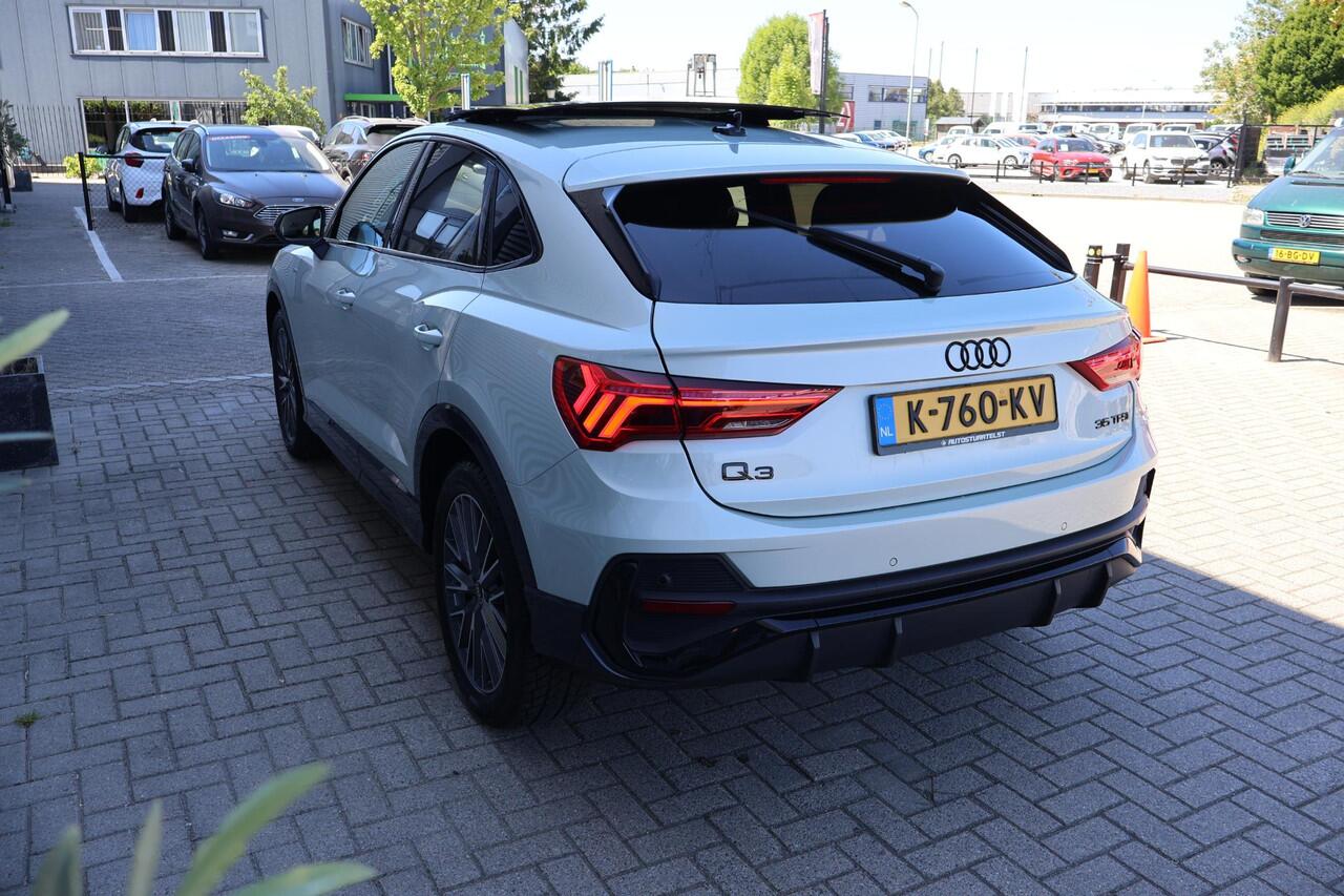 Audi Q3 Sportback 35 TFSI S Edition 2e Eigenaar | Dealer Onderh | NL-Auto | BTW | Pano | S-Line | Sfeer | B&O | Donkere Hemel | Vitrual Cockpit | ELek Klep | Navi | PDC | Full Led | Carplay | Climate