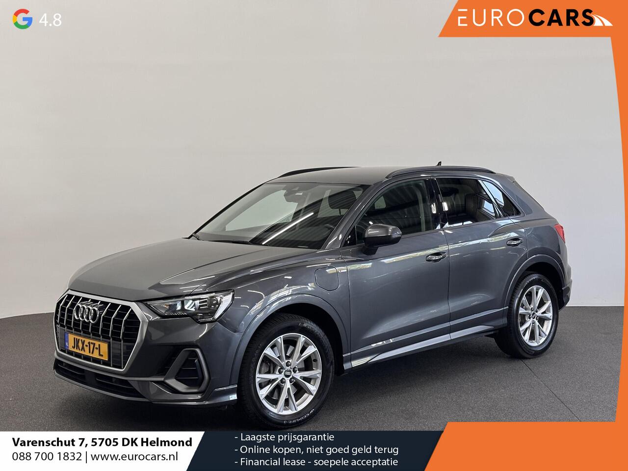Audi Q3 45 TFSIe PHEV S-Line S-tronic Trekhaak Navigatie Apple Carplay/Android Auto Camera Parkeersensoren Adaptive Cruise Control Elektrische achterklep Virtual Cockpit Stoelverwarming Climate Control Lichtmetalen velgen