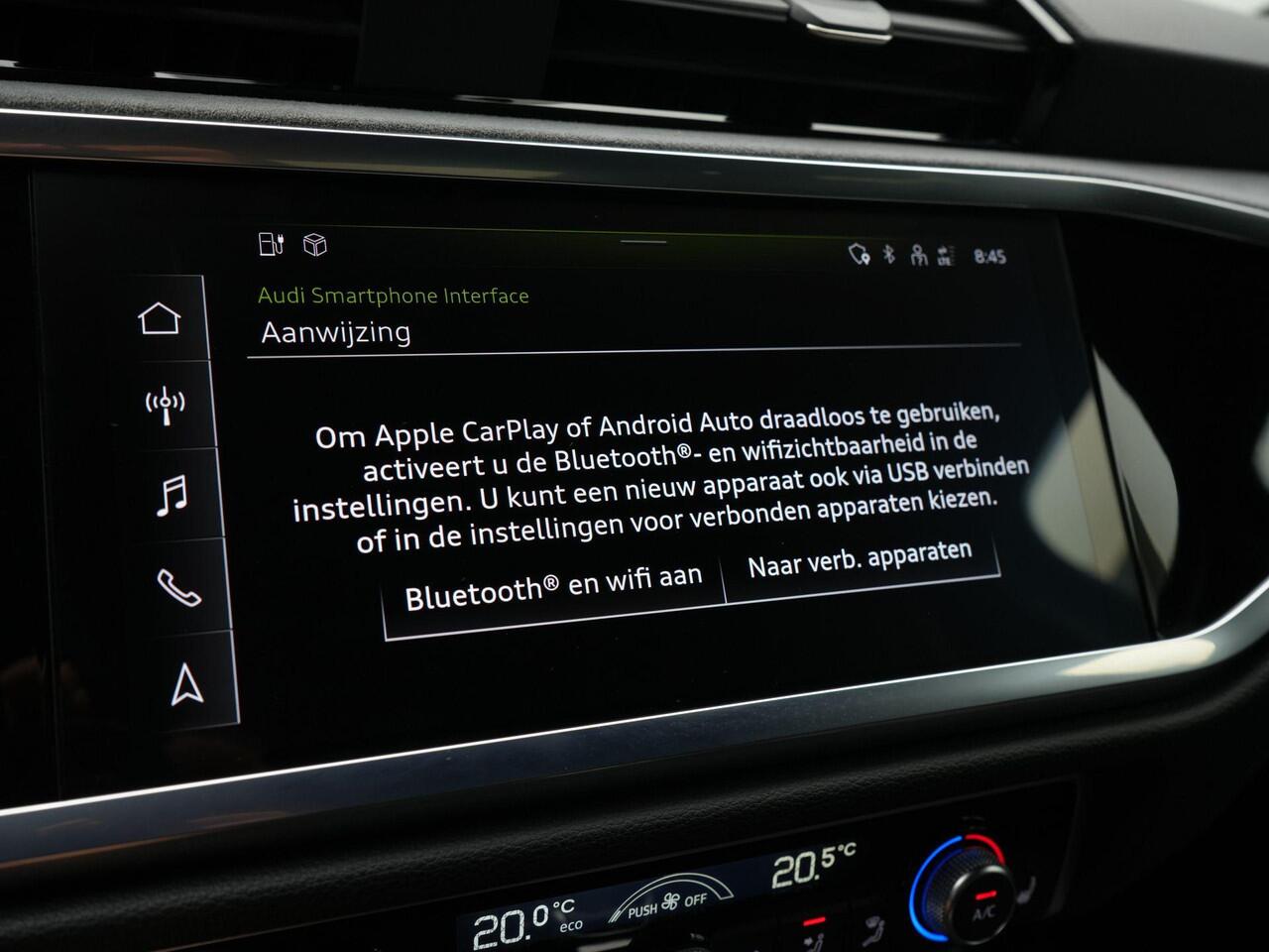 Audi Q3 45 TFSI e 245 pk S-tronic S edition / S-Line | Panoramadak | SONOS sound | Achteruitrijcamera | Sportstoelen | LED Koplampen | Adaptive Cruise | 20 inch