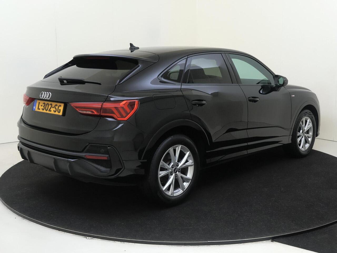 Audi Q3 Sportback 35 TFSI S Edition | Keyless | Navigatie Plus | Stoelverwarming | Cruise control | CarPlay | Elektrische achterklep | Grootlichtassistent |