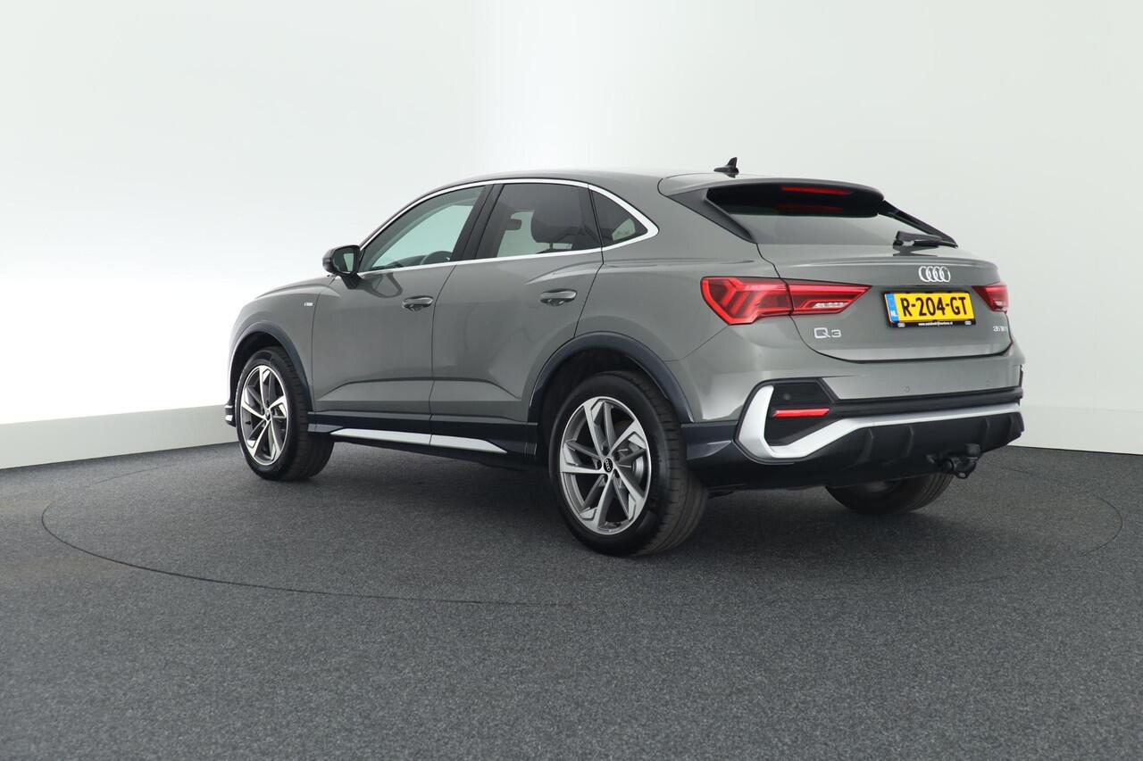 Audi Q3 Sportback 35 TFSI 150pk S-Tronic Pro Line S Trekhaak Stoelverwarming ACC Carplay Virtual Cockpit S-Line