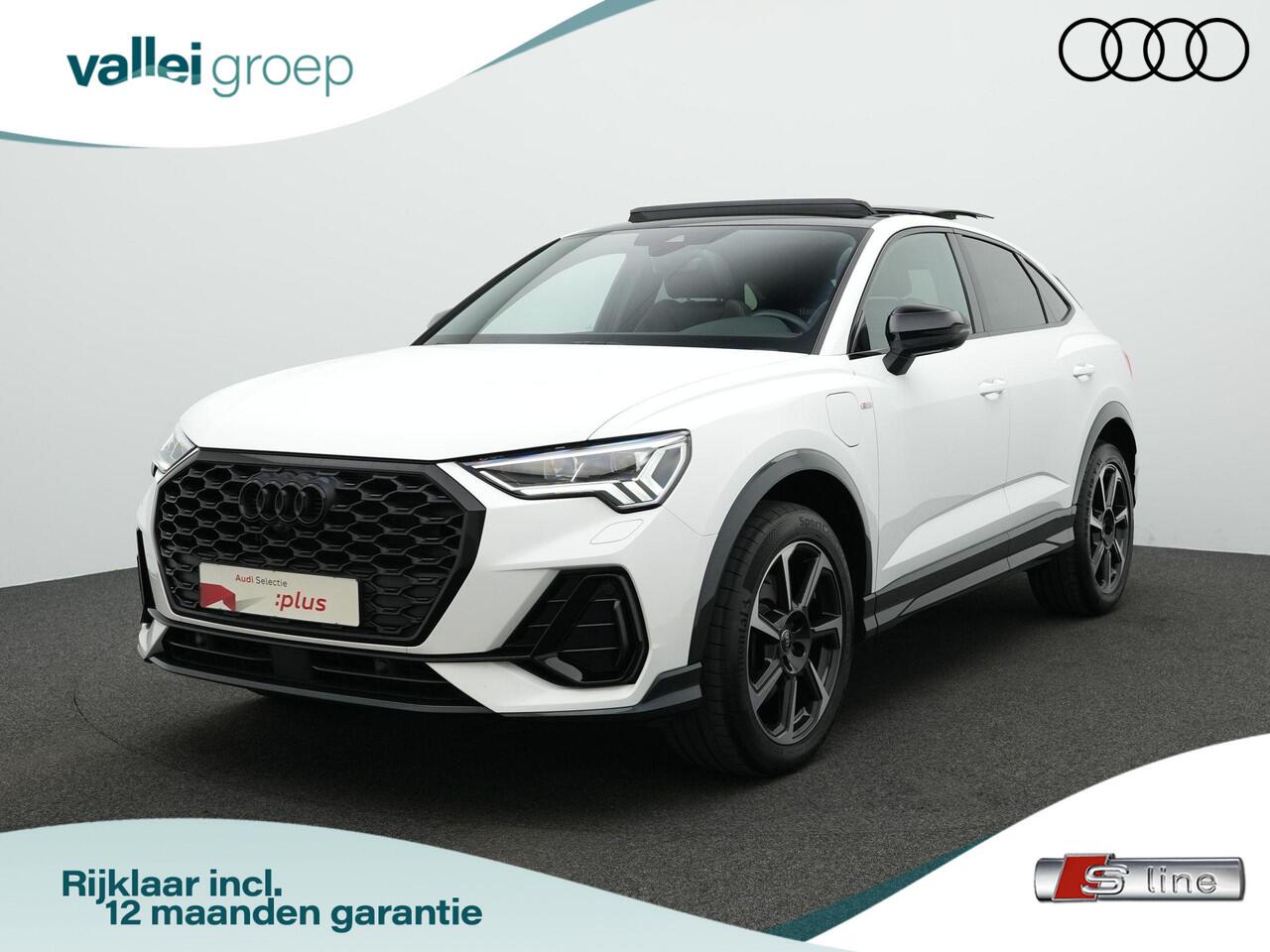 Audi Q3 Sportback 45 TFSI e 245 pk S-tronic S Edition / S-Line | Panoramadak | Trekhaak | Rondomzicht camera | Stoel- stuurverwarming | Optiekpakket zwart plus | ACC | | Privacy glas | 19 inch