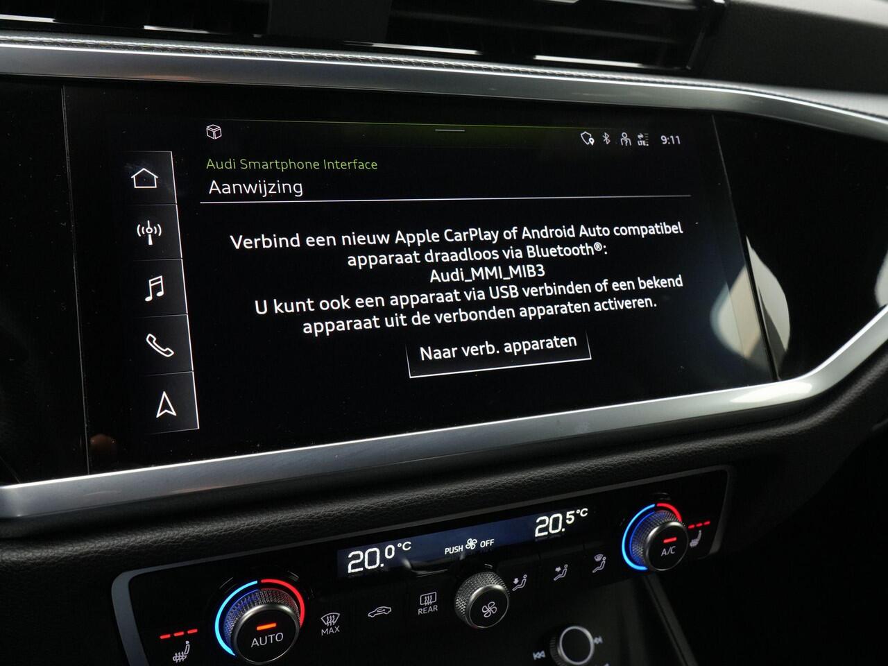 Audi Q3 Sportback 45 TFSI e 245 pk S-tronic S Edition / S-Line | Panoramadak | Trekhaak | Rondomzicht camera | Stoel- stuurverwarming | Optiekpakket zwart plus | ACC | | Privacy glas | 19 inch