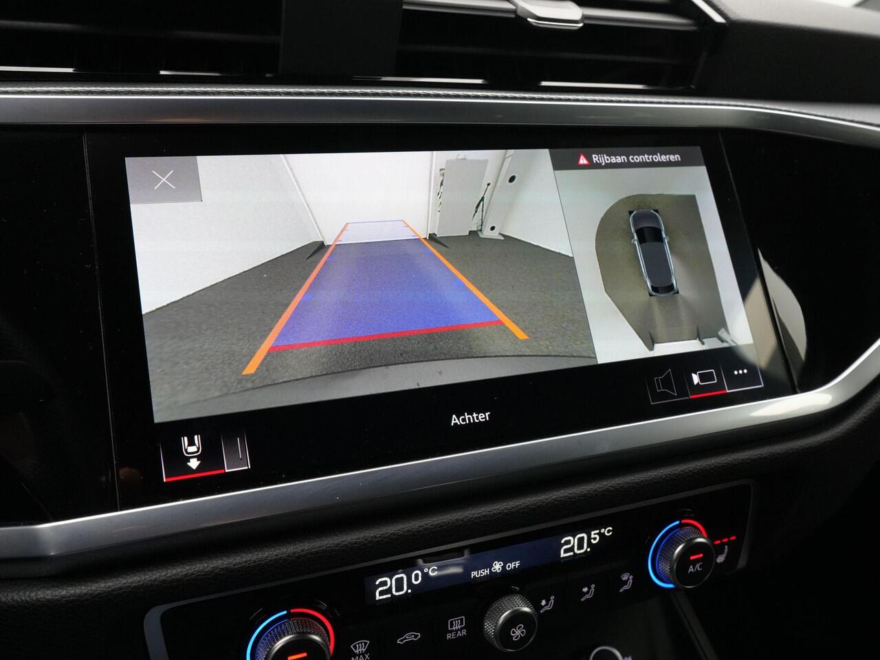 Audi Q3 Sportback 45 TFSI e 245 pk S-tronic S Edition / S-Line | Panoramadak | Trekhaak | Rondomzicht camera | Stoel- stuurverwarming | Optiekpakket zwart plus | ACC | | Privacy glas | 19 inch