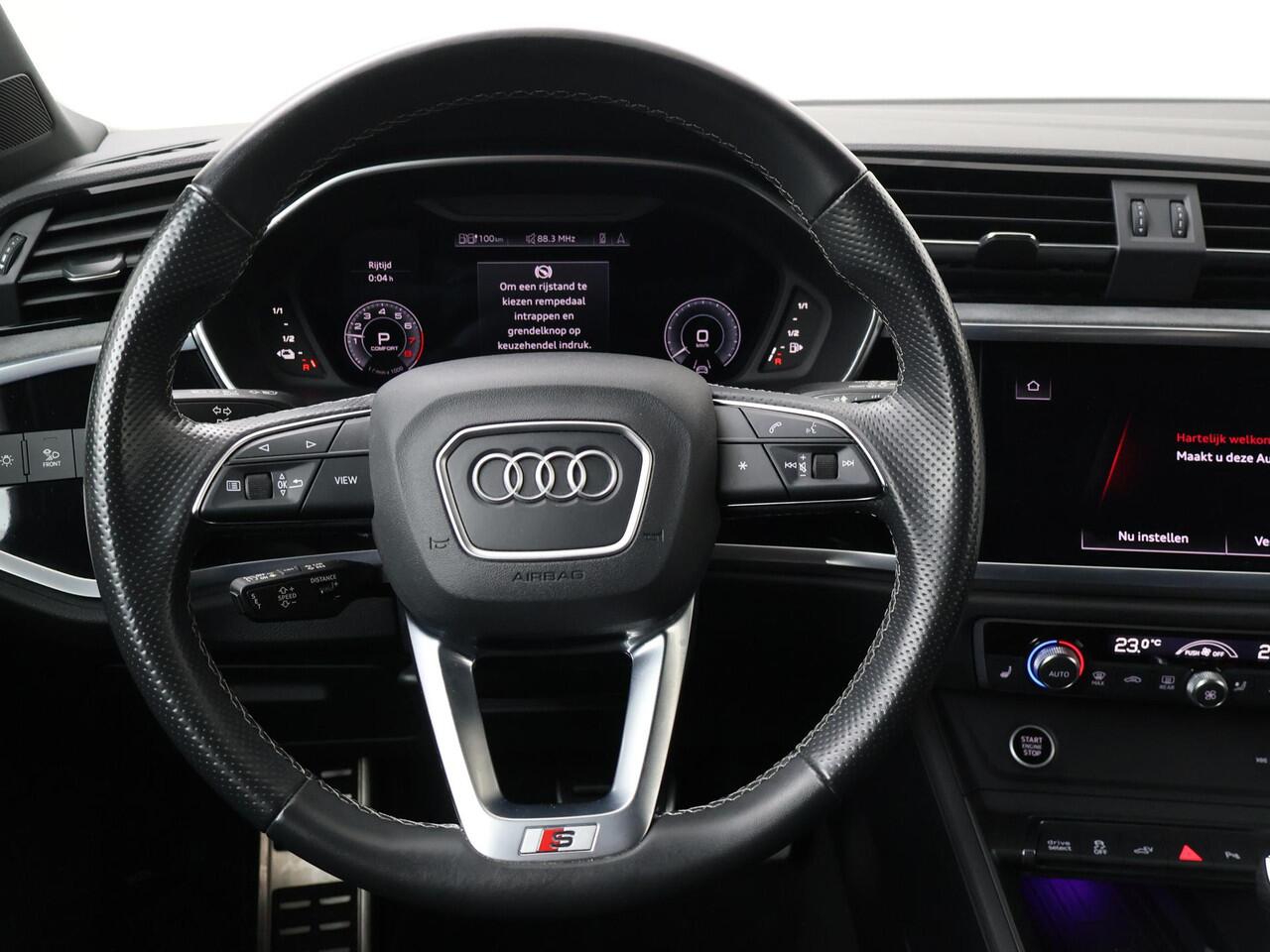 Audi Q3 Sportback 45 TFSI e Advanced Edition | 245 PK | SoH 89% | Trekhaak | Adaptive cruise control | 360 graden camera's | S line interieur | 20" LM velgen |