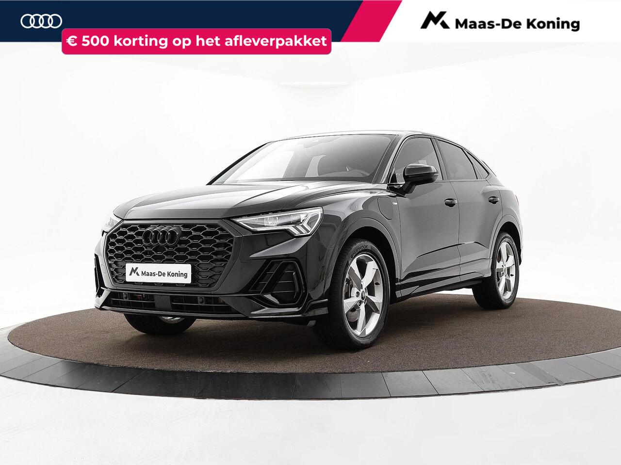 Audi Q3 Sportback 45 TFSIe 245pk S-Tronic S Edition · Camera · Side Assist · Adaptive Cruise Control · Zwart Optiek · Keyless · Stoelverwarming · Elek. Achterklep · 19"Velgen · Apple/Android Car Play