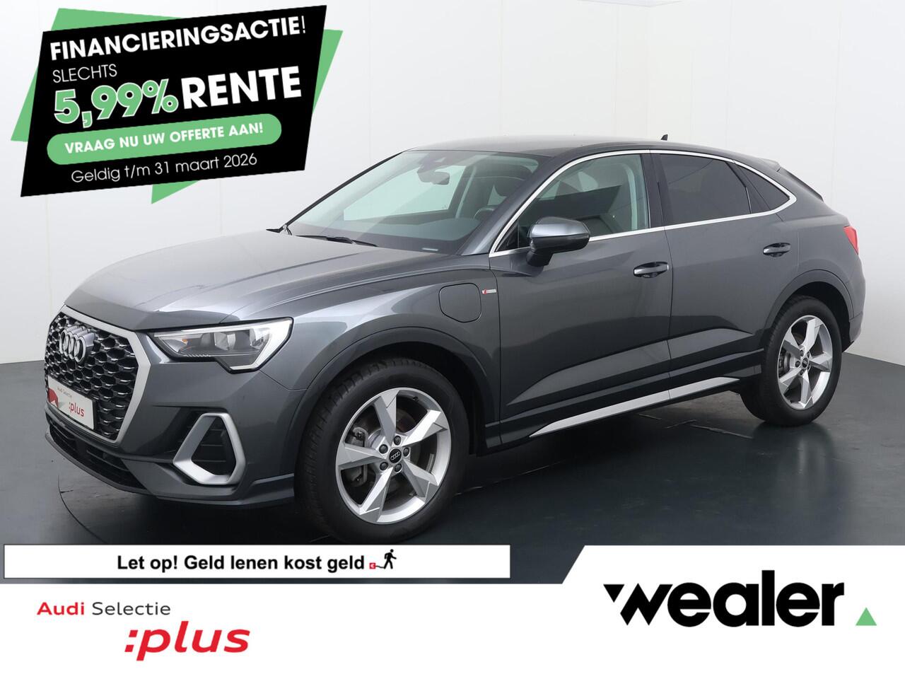 Audi Q3 Sportback 45 TFSI e S Edition | 245 PK | SoH 83% | Trekhaak | Navigatiesysteem | Adaptive cruise control | S line |