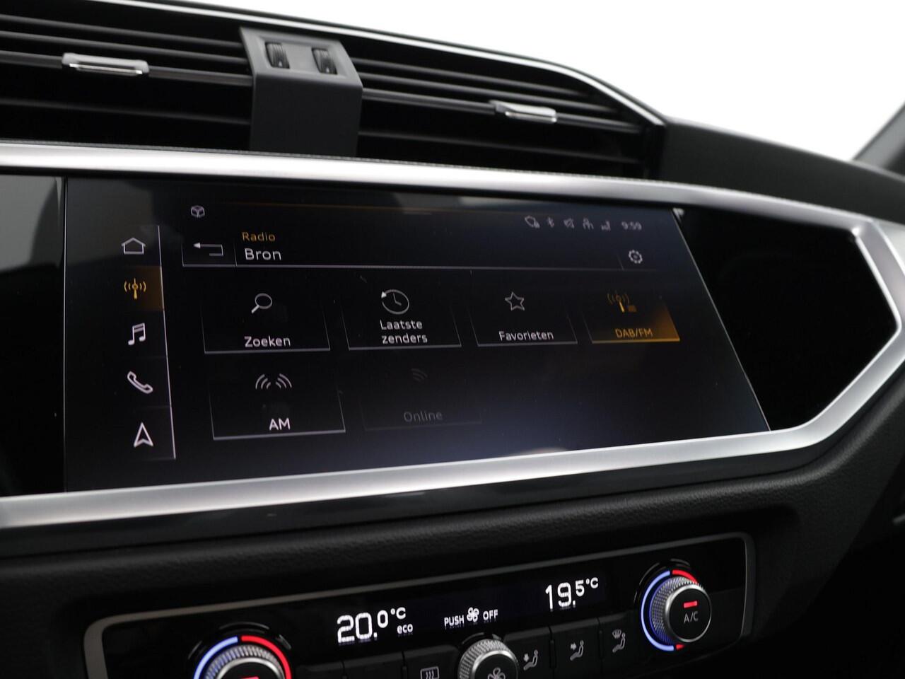 Audi Q3 Sportback 45 TFSIe 245pk S-tronic S Edition · Panoramadak · Elek. Achterklep · Dodehoek Detectie · Lederen Bekleding · Cruise Control · P-Sensoren · 19'' Inch ·