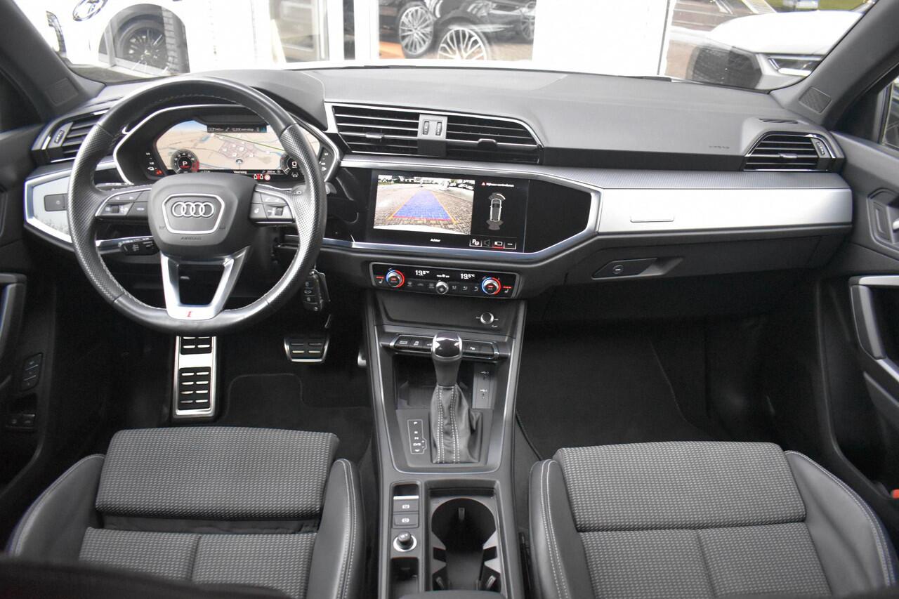 Audi Q3 45 TFSI e S edition Zwart Optiek Elc Stoelen Virtu