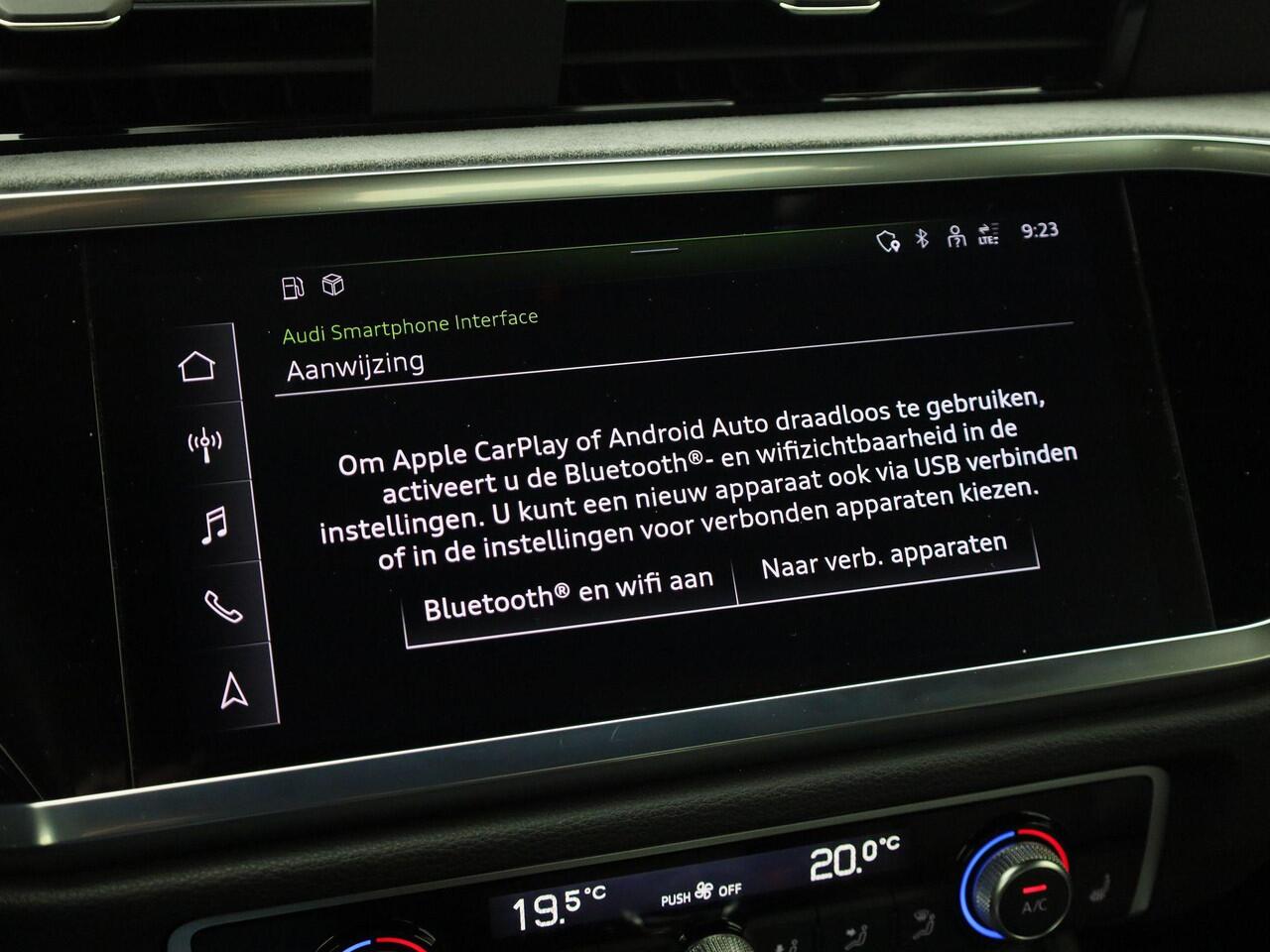 Audi Q3 35 TFSI 150pk Advanced edition Plus · Trekhaak · Camera · Stoelverwarming · Leder/Alcantara · Apple/Android Car Play · Garantie t/m 10-01-2027 of 100000km