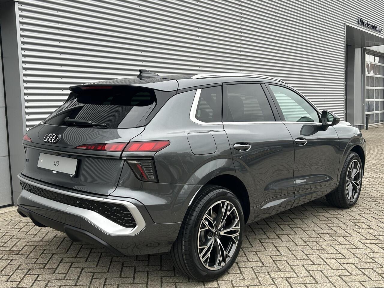 Audi Q3 S edition e-hybrid 200 kW / 272 PK Hatchback 6 ver | NIEUW MODEL | Adaptieve Cruise Control | Keyless Entry | Zwart Leder | Stoelverwarming | Camera |