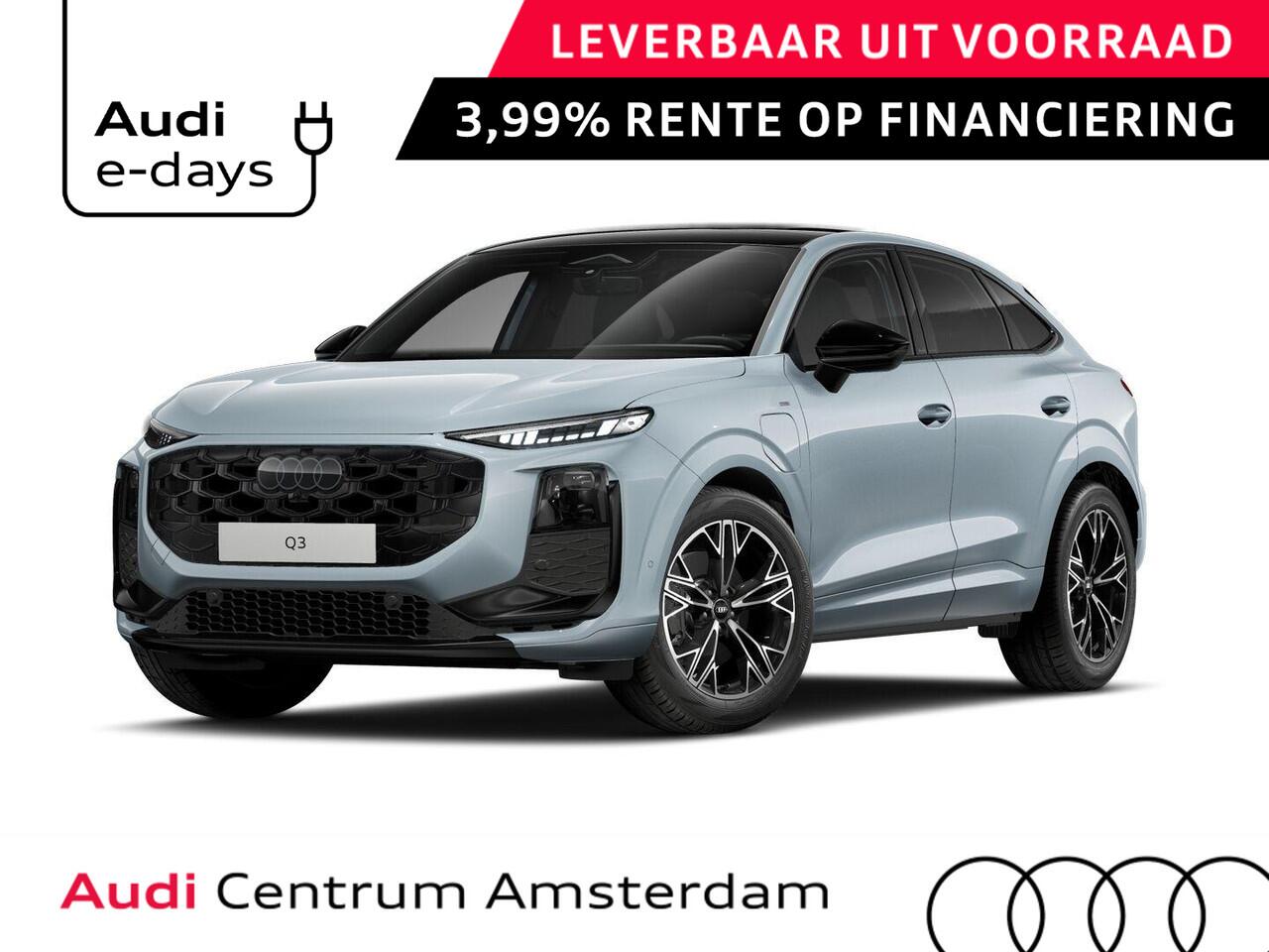 Audi Q3 Sportback S edition e-hybrid 272 pk | Techniekpakket plus | Glazen panoramadak | Optiekpakket zwart | 19'' lichtmetalen velgen |