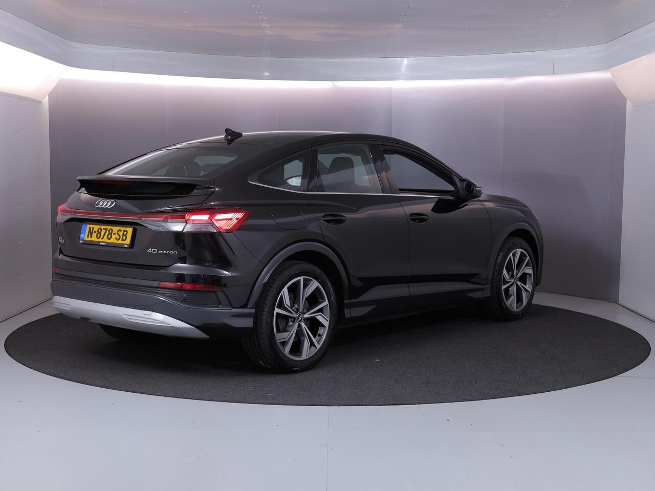 Audi Q4 Sportback e-tron 40 Advanced edition 77 kWh 204 pk | SoH 96% | Navigatie | Parkeersensoren achter | Matrix LED koplampen | Stoelverwarming |